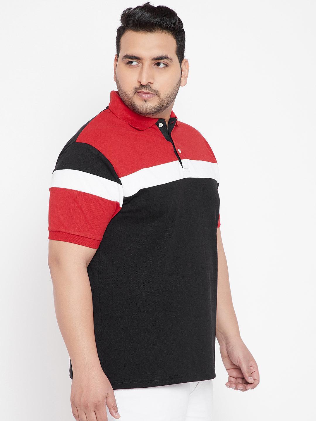 Men Plus Size Kent Colorblock Polo Tshirt - Image 4