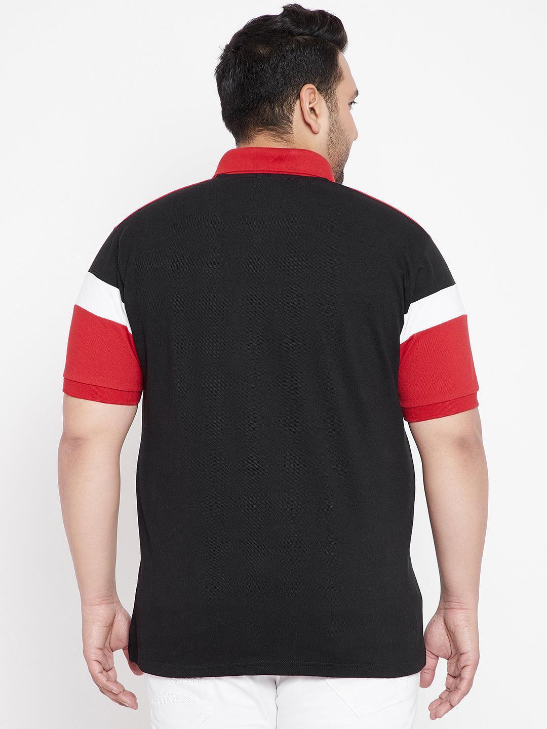 Men Plus Size Kent Colorblock Polo Tshirt - Image 5