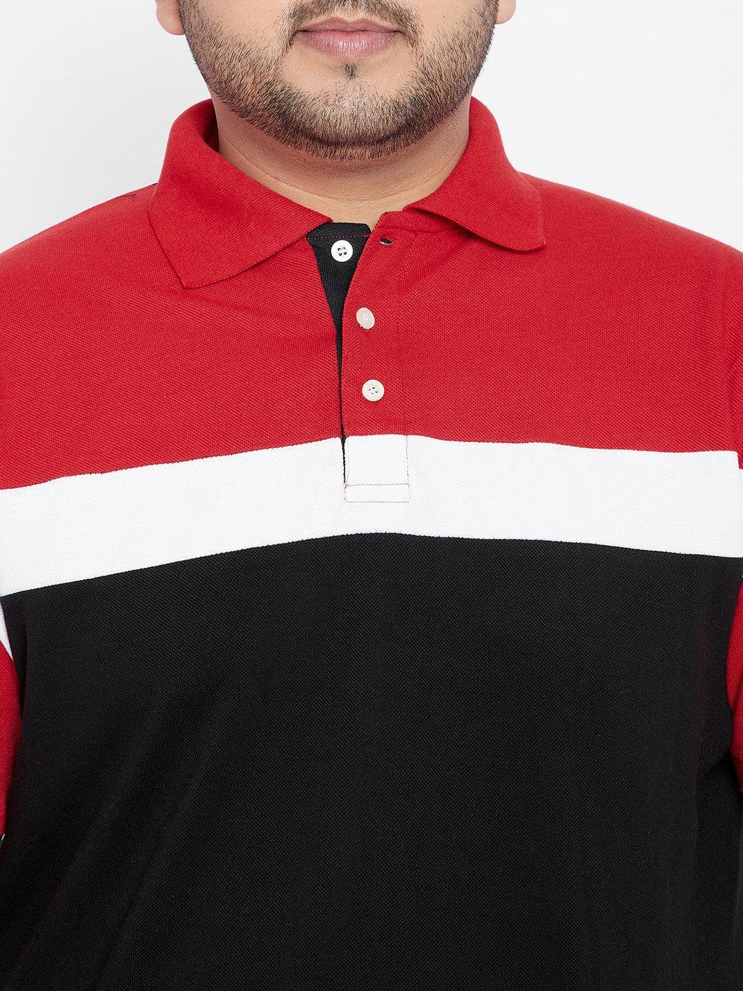 Men Plus Size Kent Colorblock Polo Tshirt - Image 6
