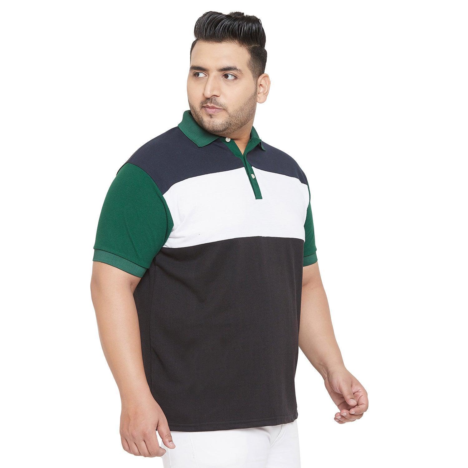 Men Plus Size Kepter Colorblock Polo Tshirt - Image 4