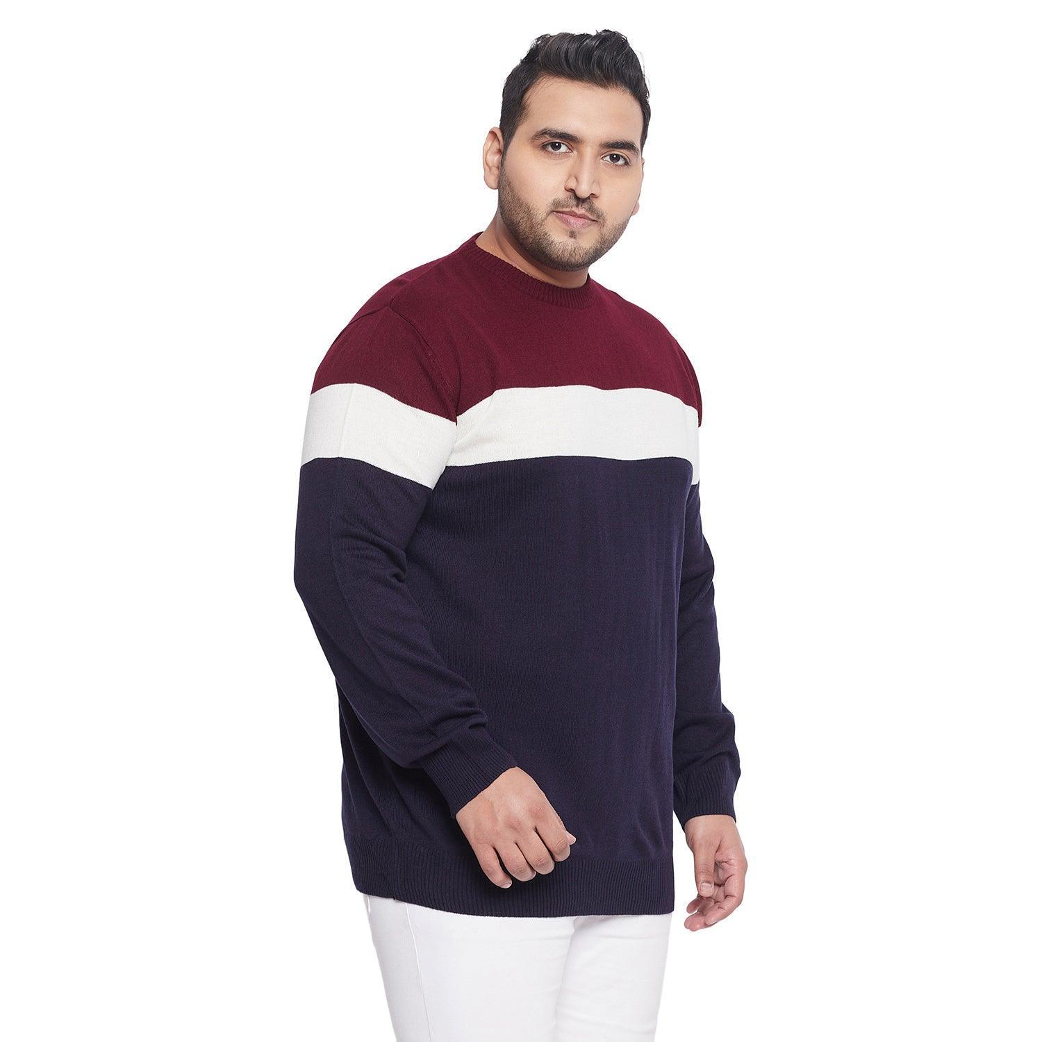 Men Plus Size Lance Colorblock Sweater - Image 4