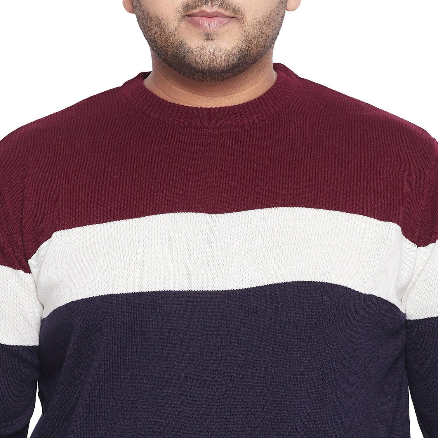 Men Plus Size Lance Colorblock Sweater - Image 5