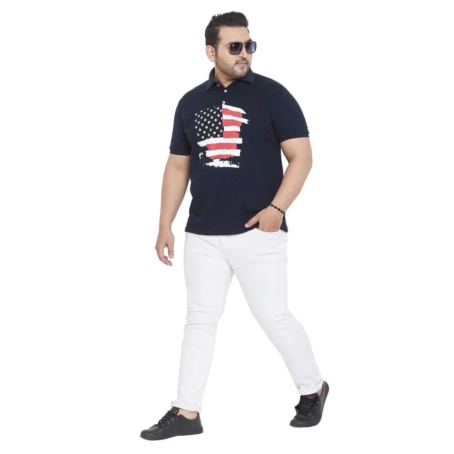 Men Plus Size Landon Printed Polo Tshirt - Image 2