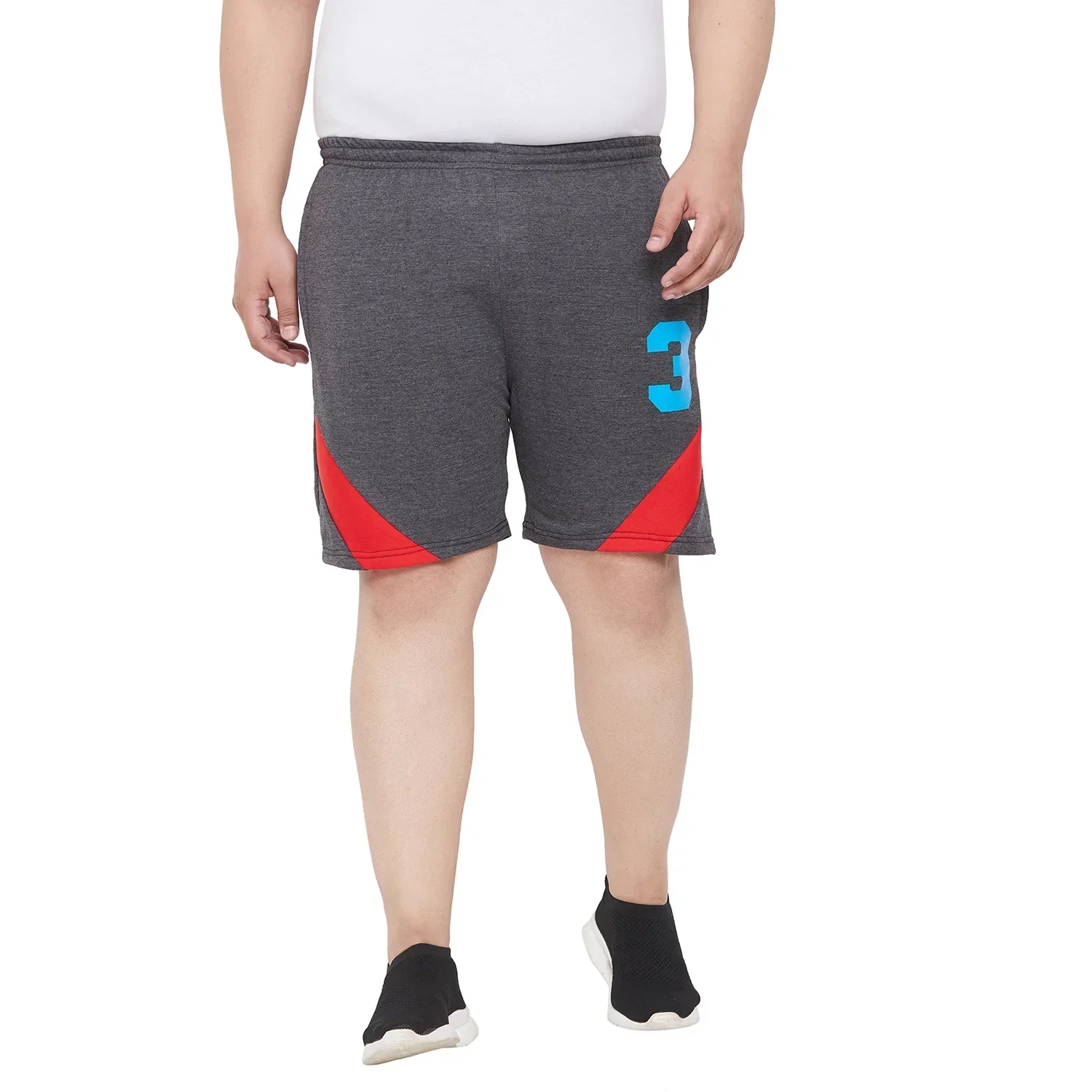 Men Plus Size Lawson Colorblock Shorts