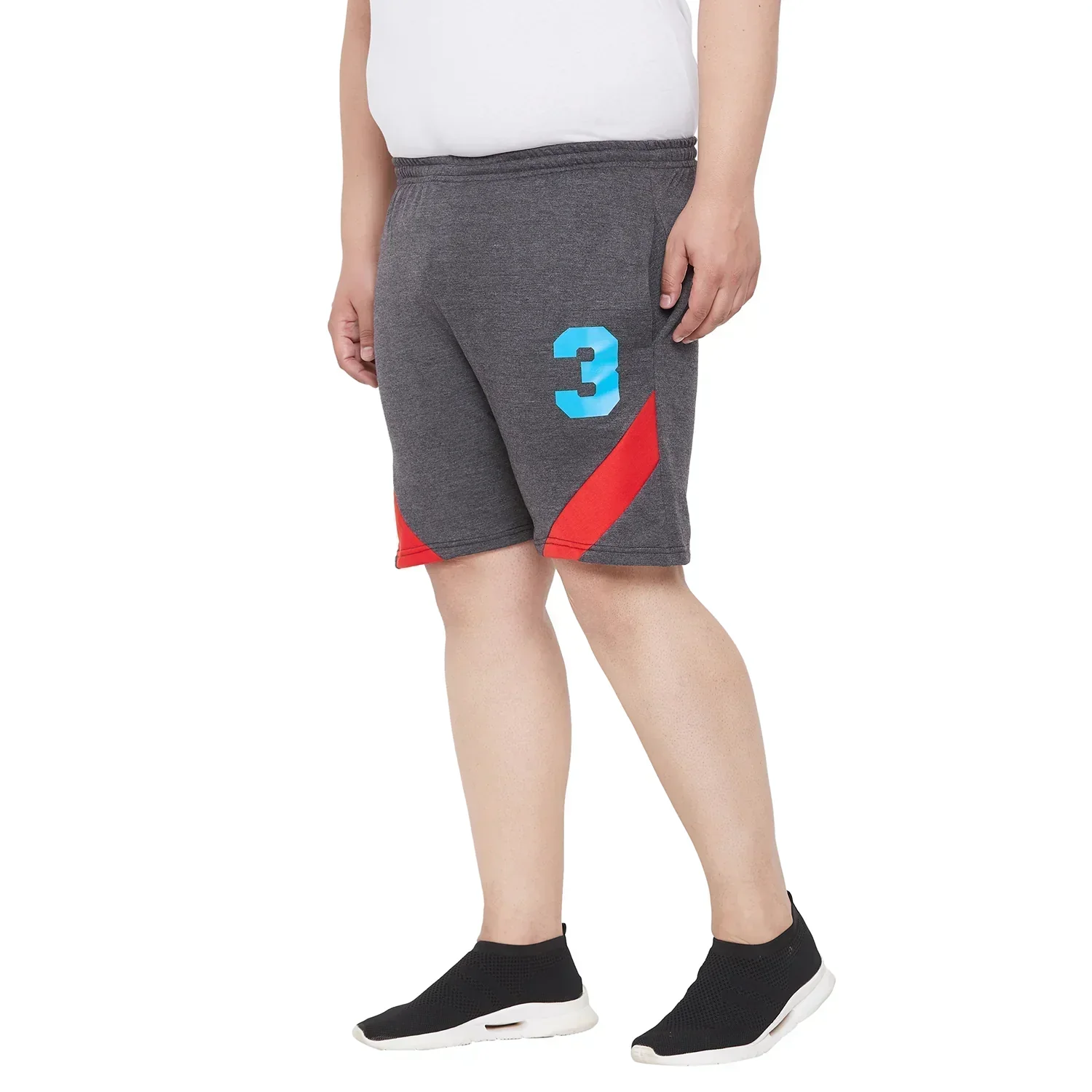Men Plus Size Lawson Colorblock Shorts - Image 3