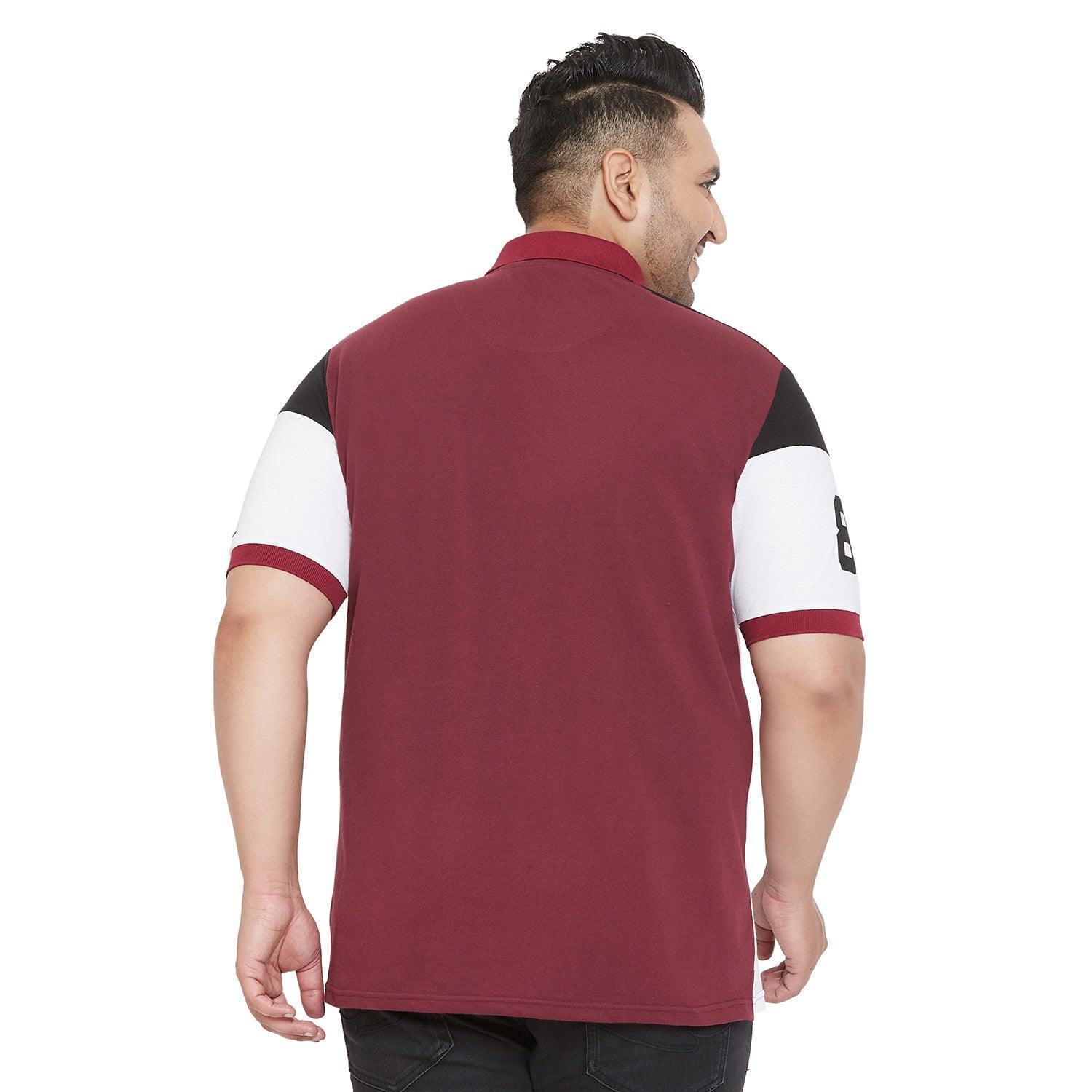 Men Plus Size Limbo Colorblock Polo Tshirt - Image 5