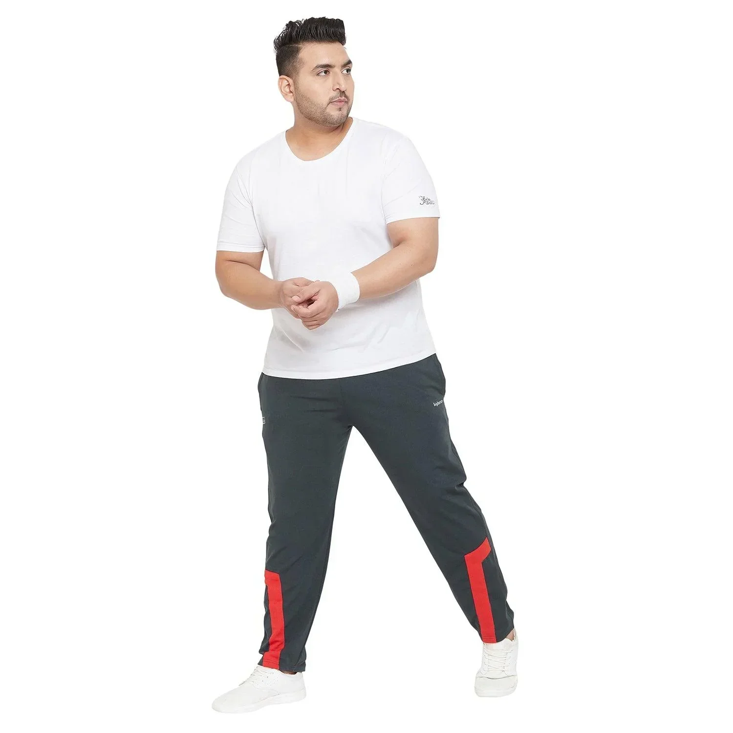 Men Plus Size Locock Colorblock Trackpant - Image 2