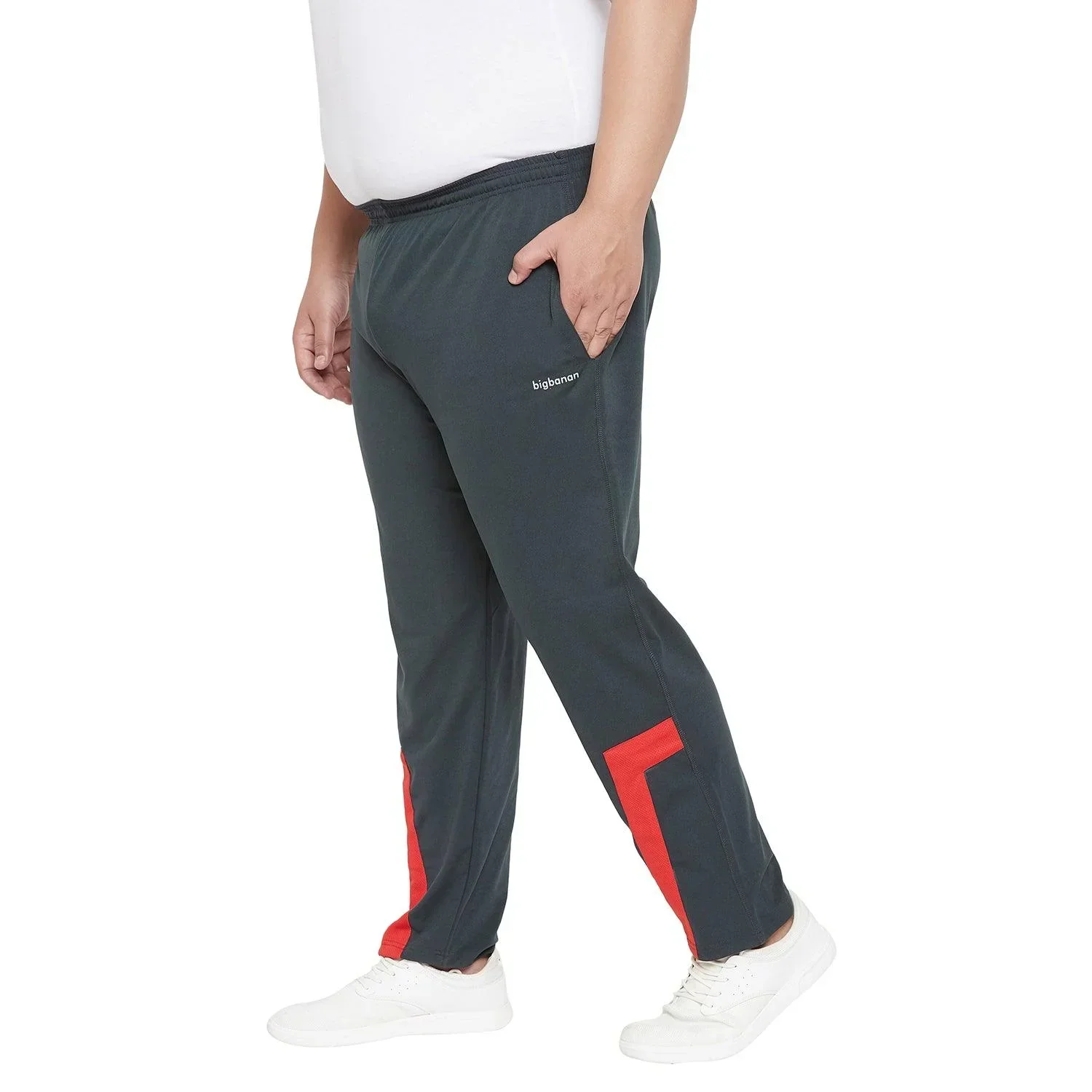 Men Plus Size Locock Colorblock Trackpant - Image 3