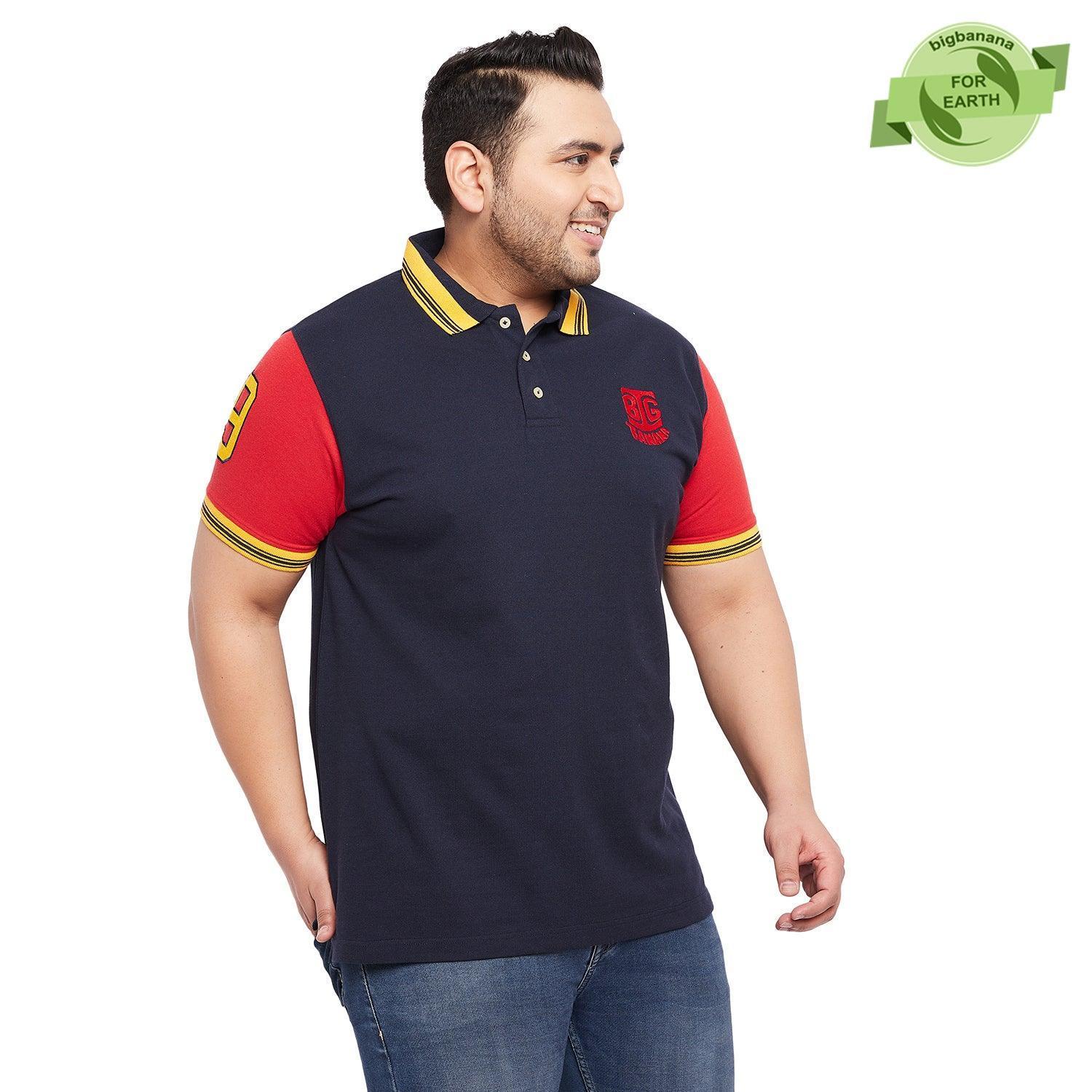 Men Plus Size Mathew-NB Colorblock Polo Tshirt - Image 4