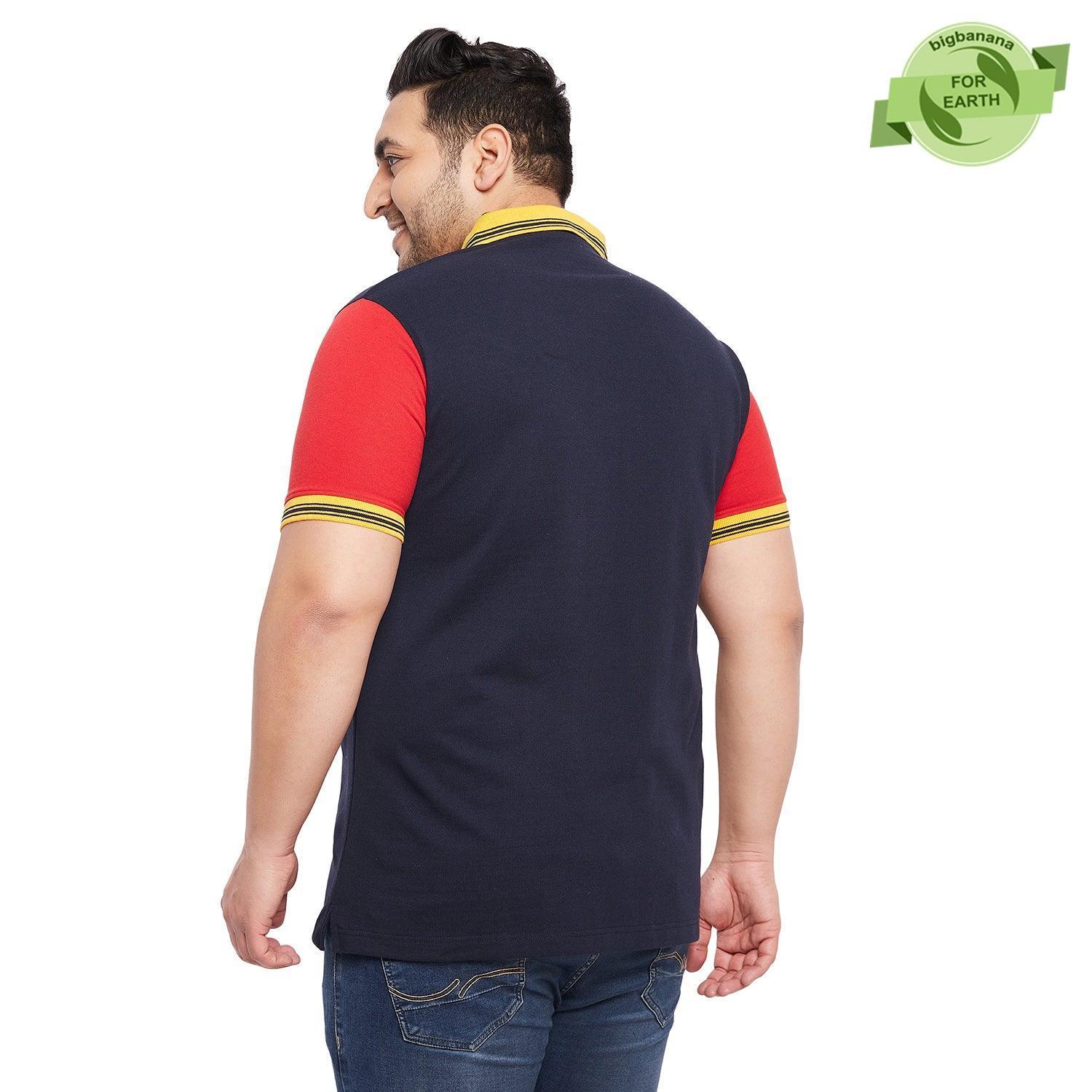 Men Plus Size Mathew-NB Colorblock Polo Tshirt - Image 5