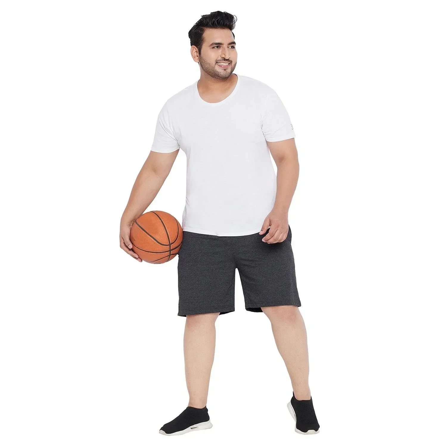 Men Plus Size Milan-DG Solid Shorts - Image 2