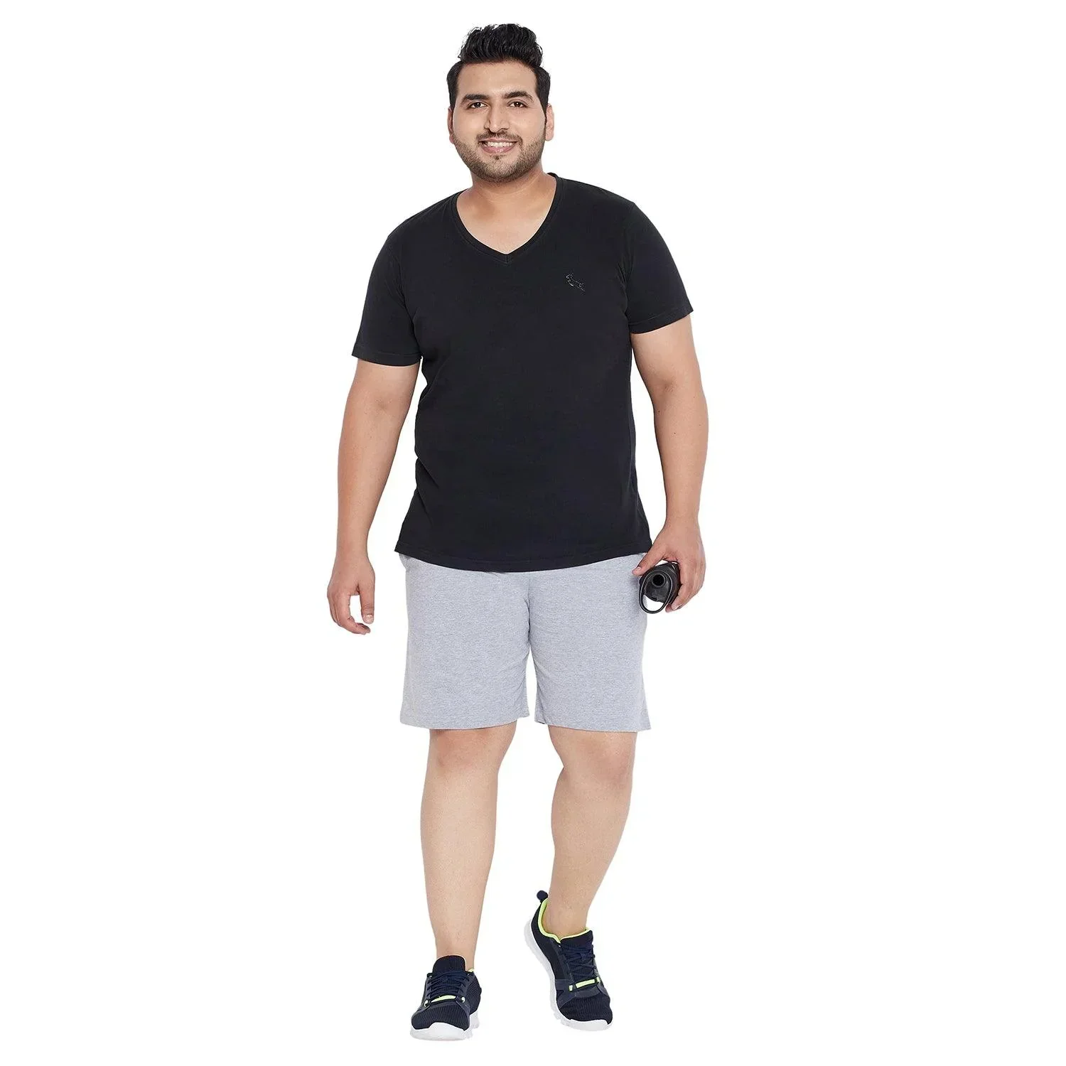 Men Plus Size Milan-LG Solid Shorts - Image 2