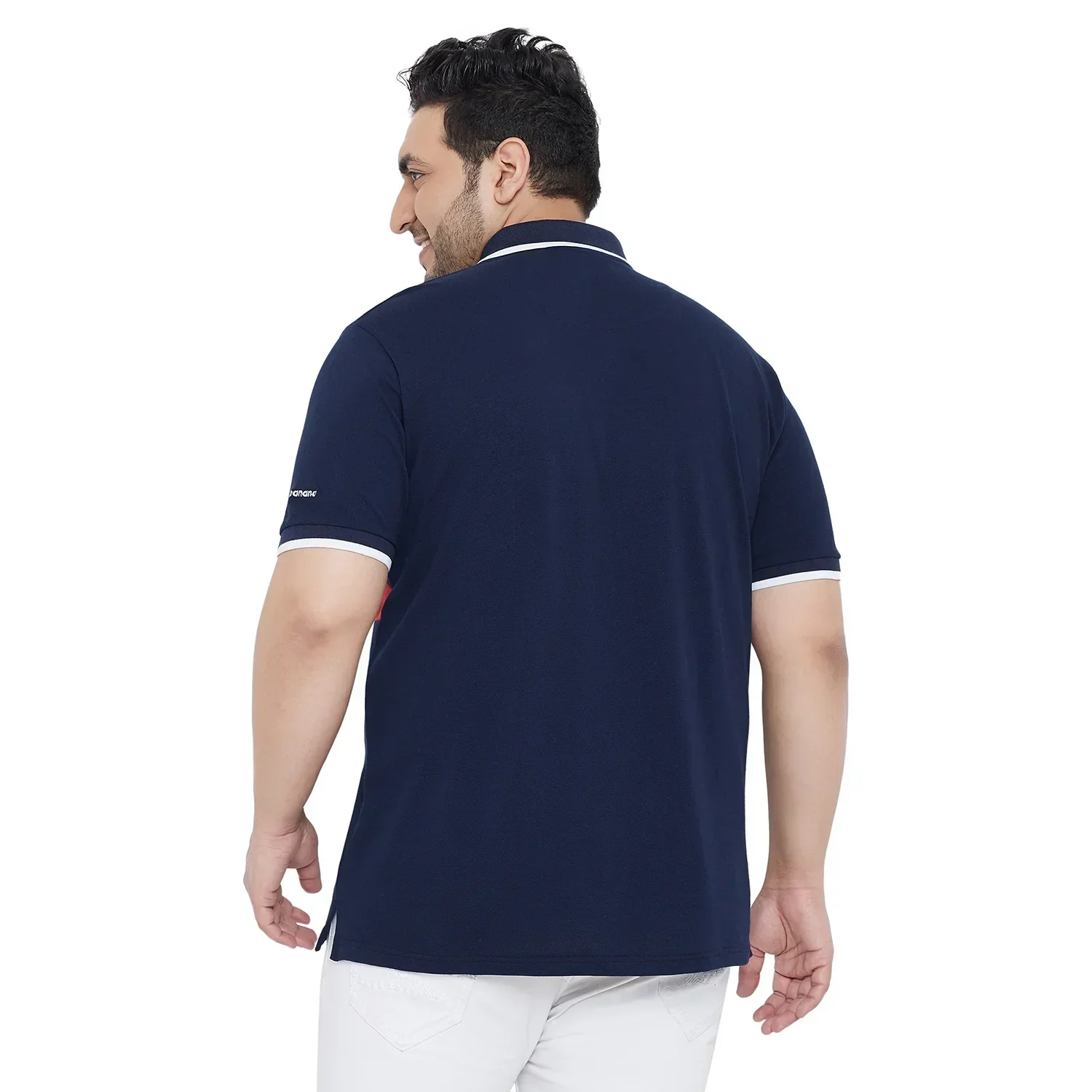 Men Plus Size Southerthon Colorblock Polo Tshirt - Image 4