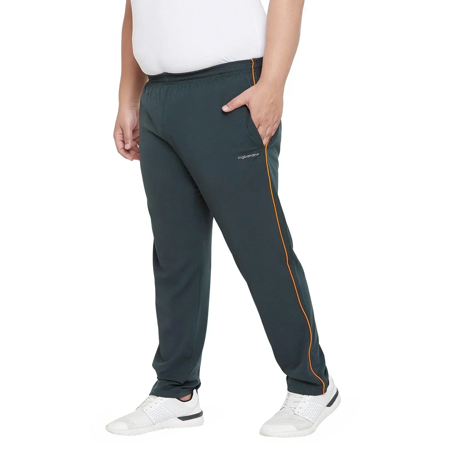 Men Plus Size Offey Solid Trackpant - Image 3