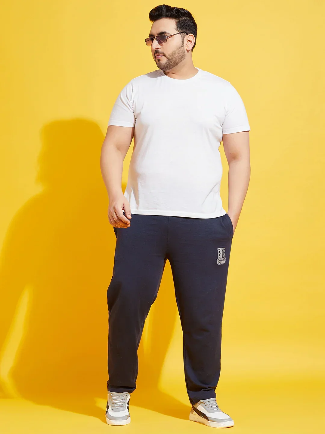 Men Plus Size Oxn-NB Solid Trackpant - Image 2