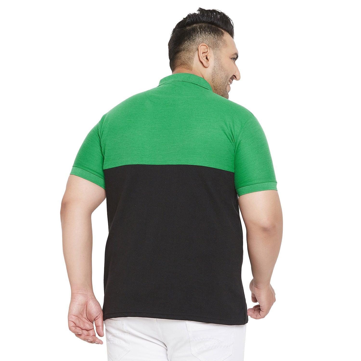 Men Plus Size Pock Colorblock Polo Tshirt - Image 5