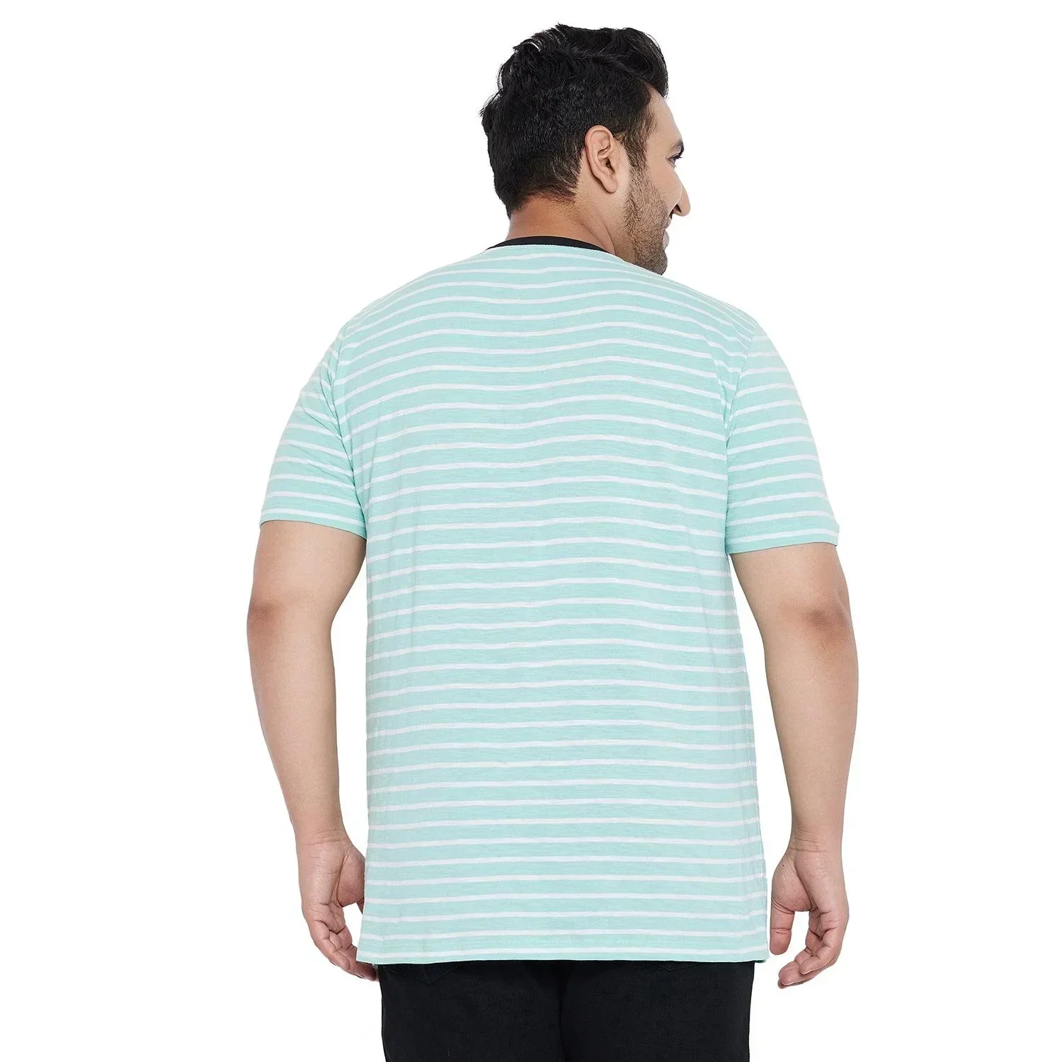 Men Plus Size Potter-SG Striped Round Neck Tshirt - Image 5