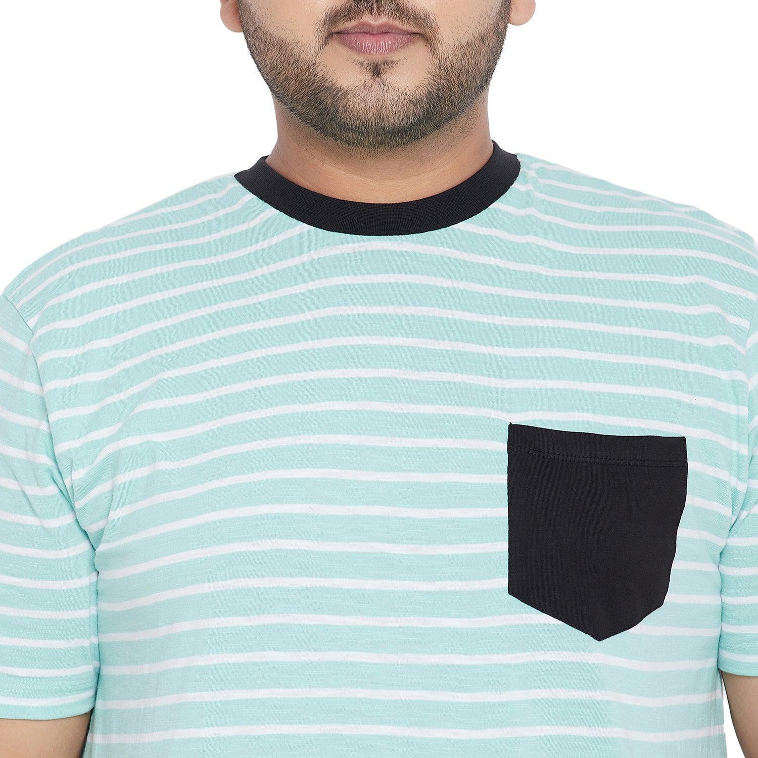 Men Plus Size Potter-SG Striped Round Neck Tshirt - Image 6
