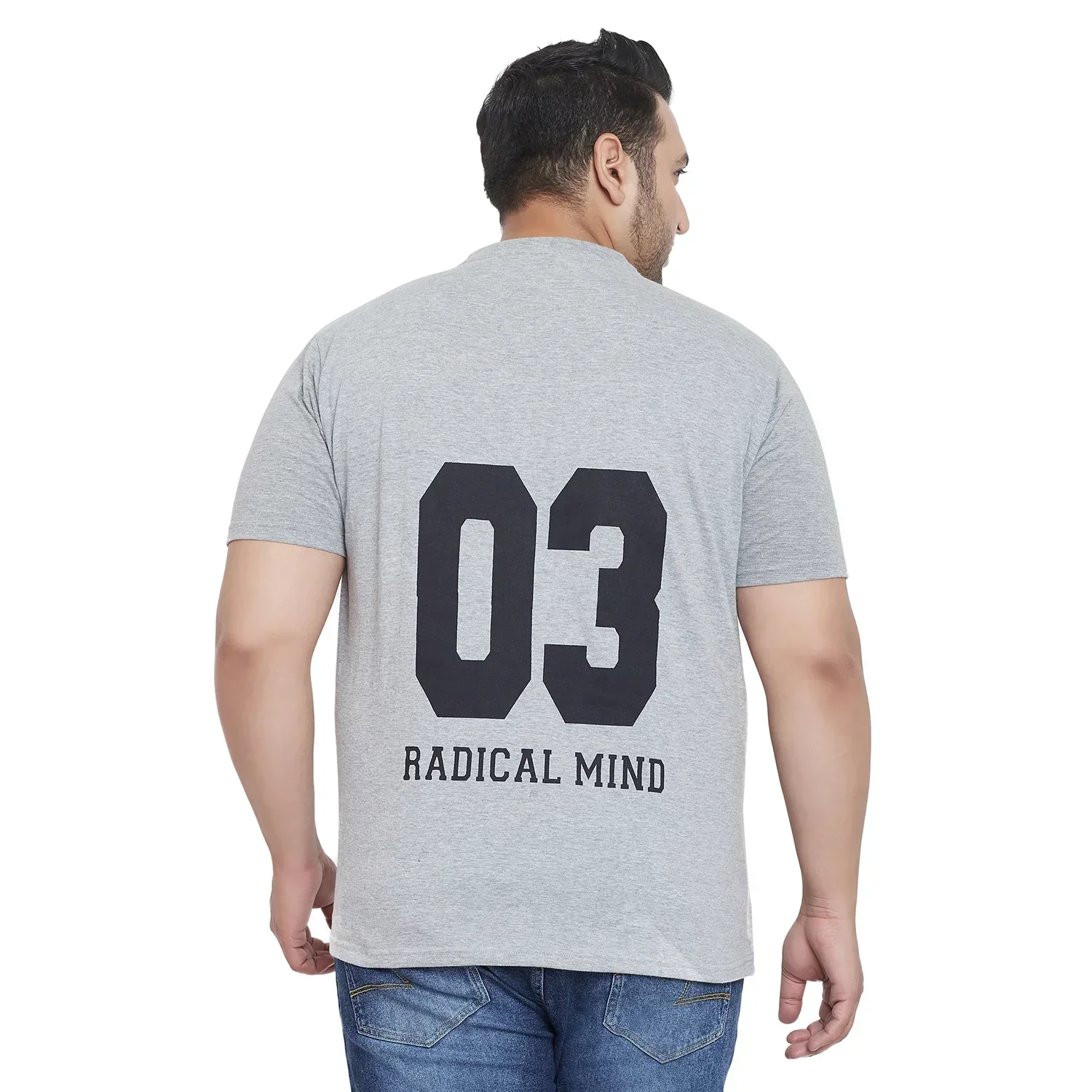 Men Plus Size Radical Printed Round Neck Tshirt - Image 5
