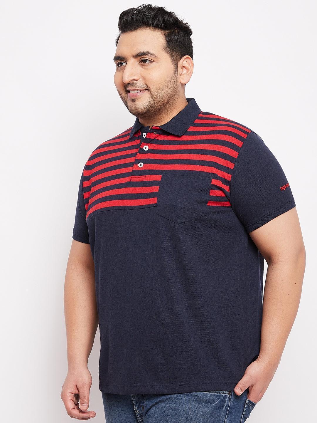 Men Plus Size Ripley Colorblock Polo Tshirt - Image 3