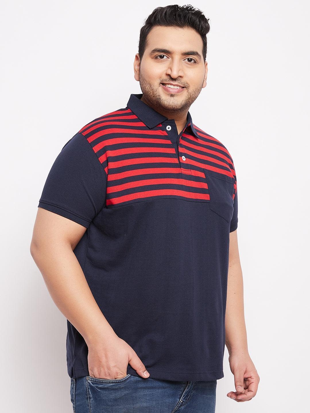 Men Plus Size Ripley Colorblock Polo Tshirt - Image 4