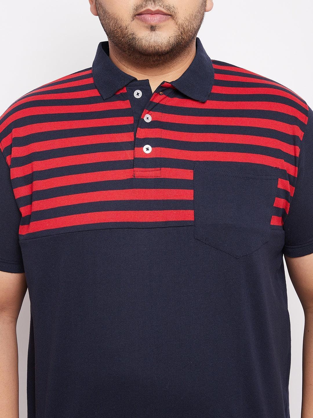 Men Plus Size Ripley Colorblock Polo Tshirt - Image 6