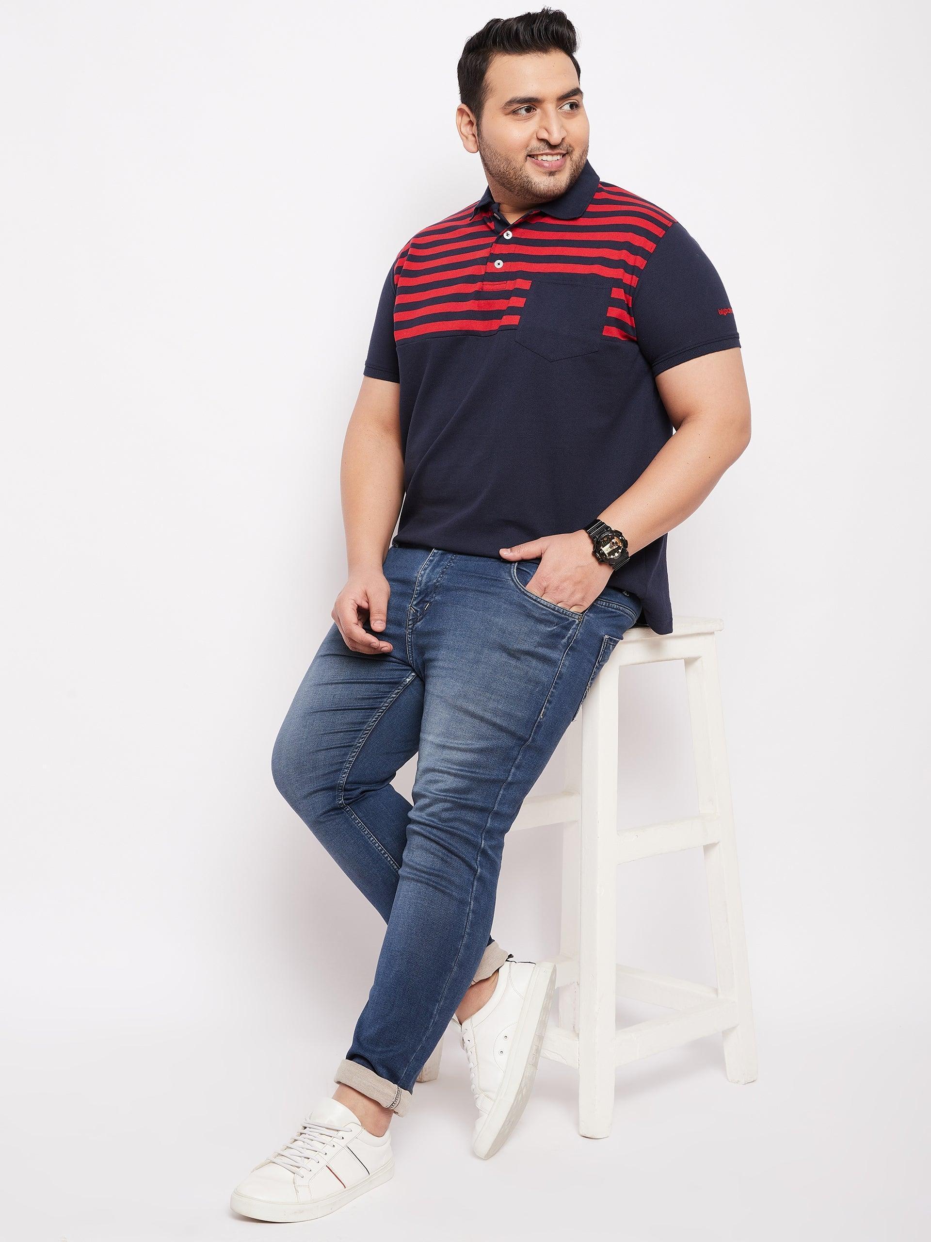 Men Plus Size Ripley Colorblock Polo Tshirt - Image 7