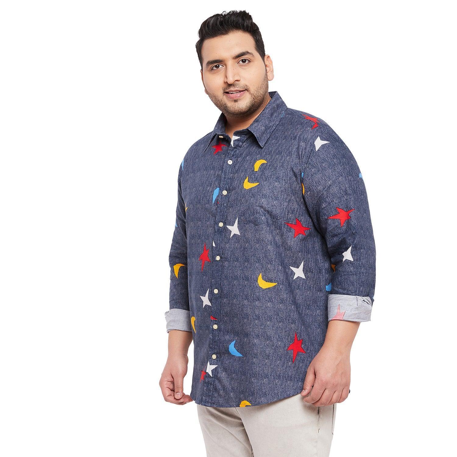 Men Plus Size Rodney Printed Shirt - Image 3
