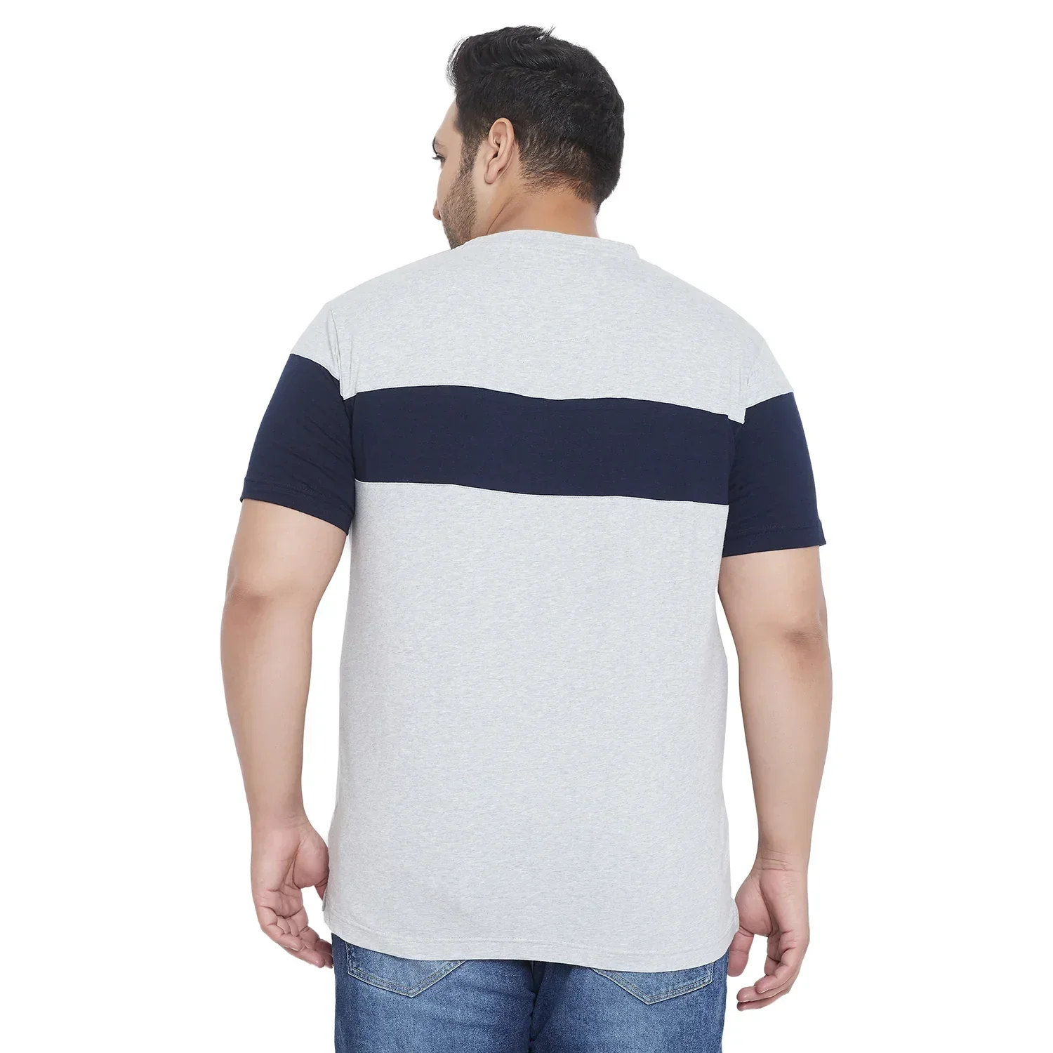 Men Plus Size Rylan Colorblock Round Neck Tshirt - Image 5