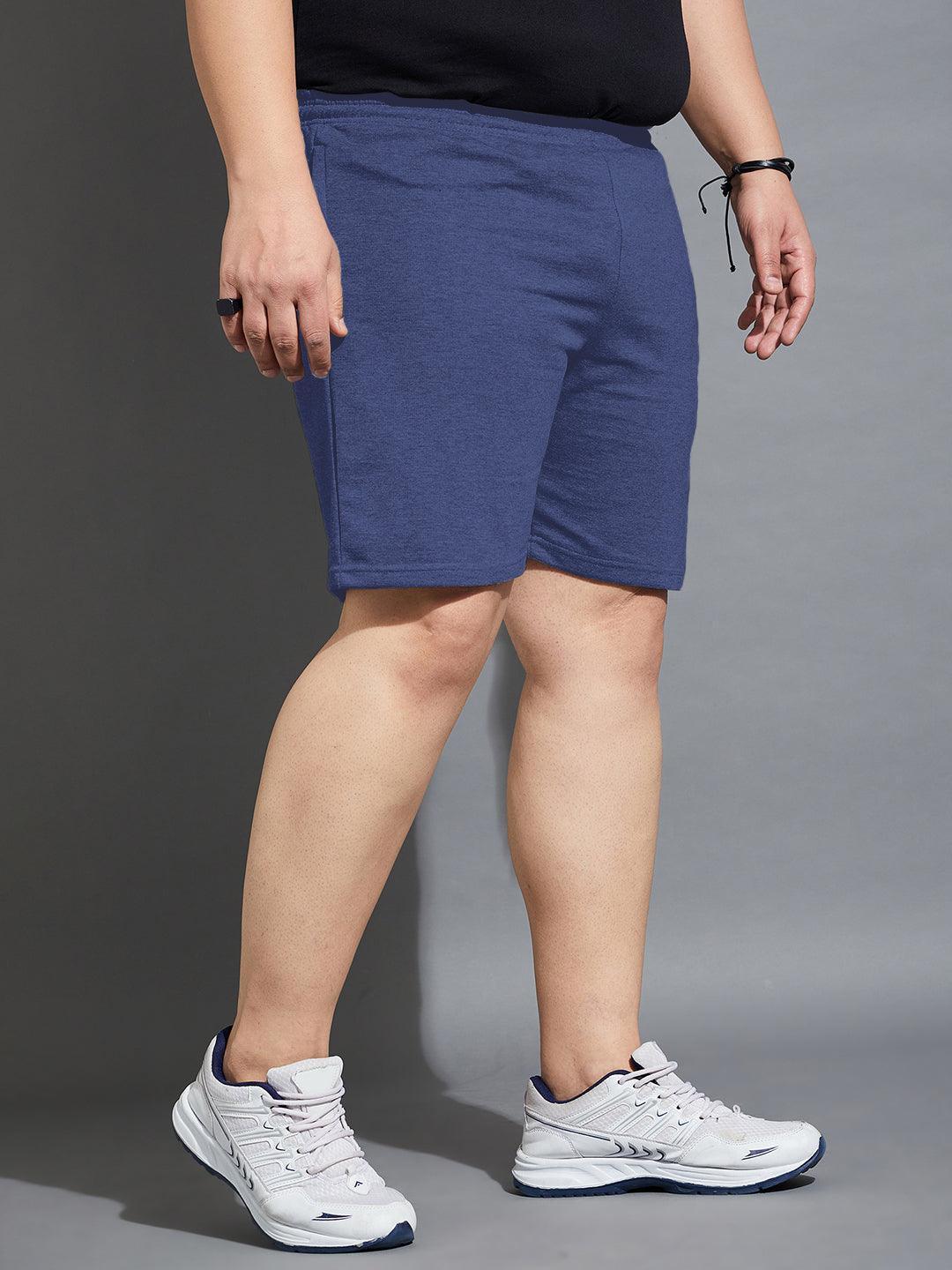 Men Plus Size Sal-Navy Solid Shorts - Image 4