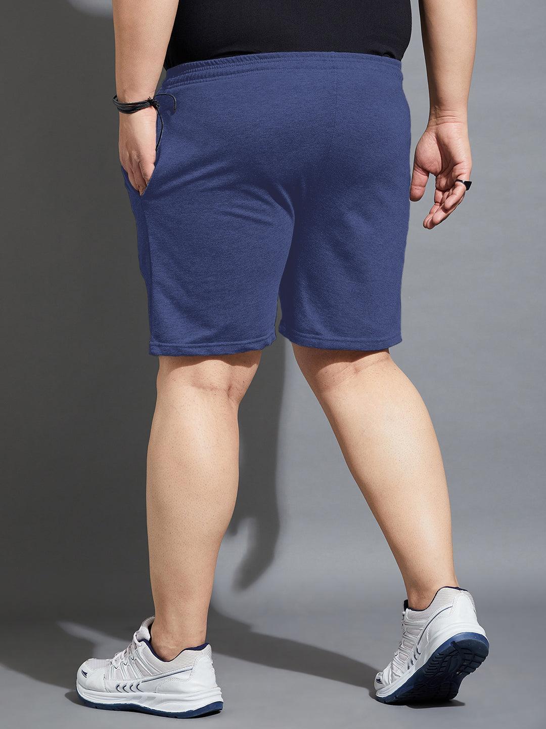 Men Plus Size Sal-Navy Solid Shorts - Image 5