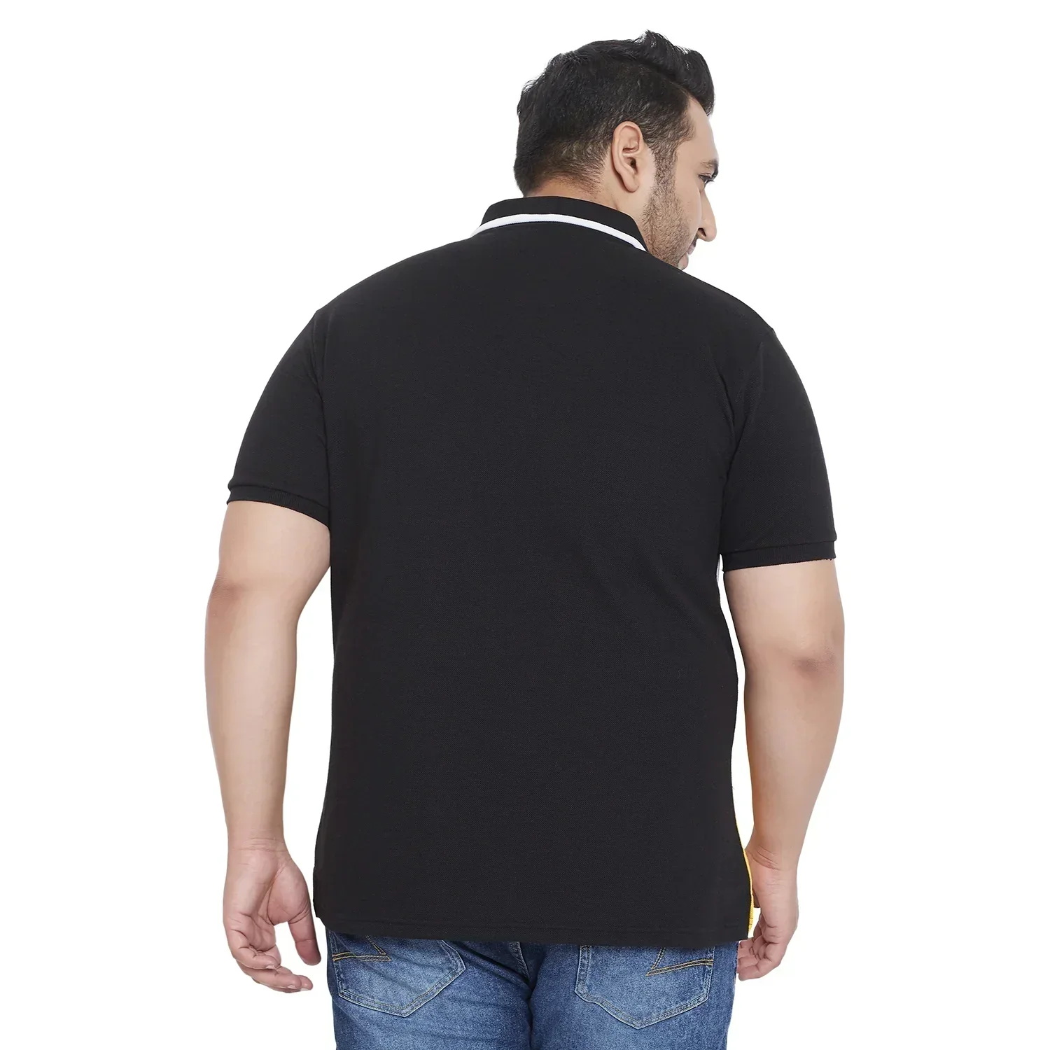 Men Plus Size Scarlet Colorblock Polo Tshirt - Image 5