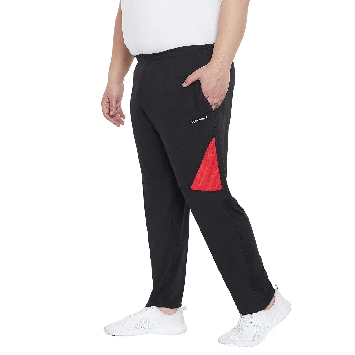 Men Plus Size Slack Colorblock Trackpant - Image 3