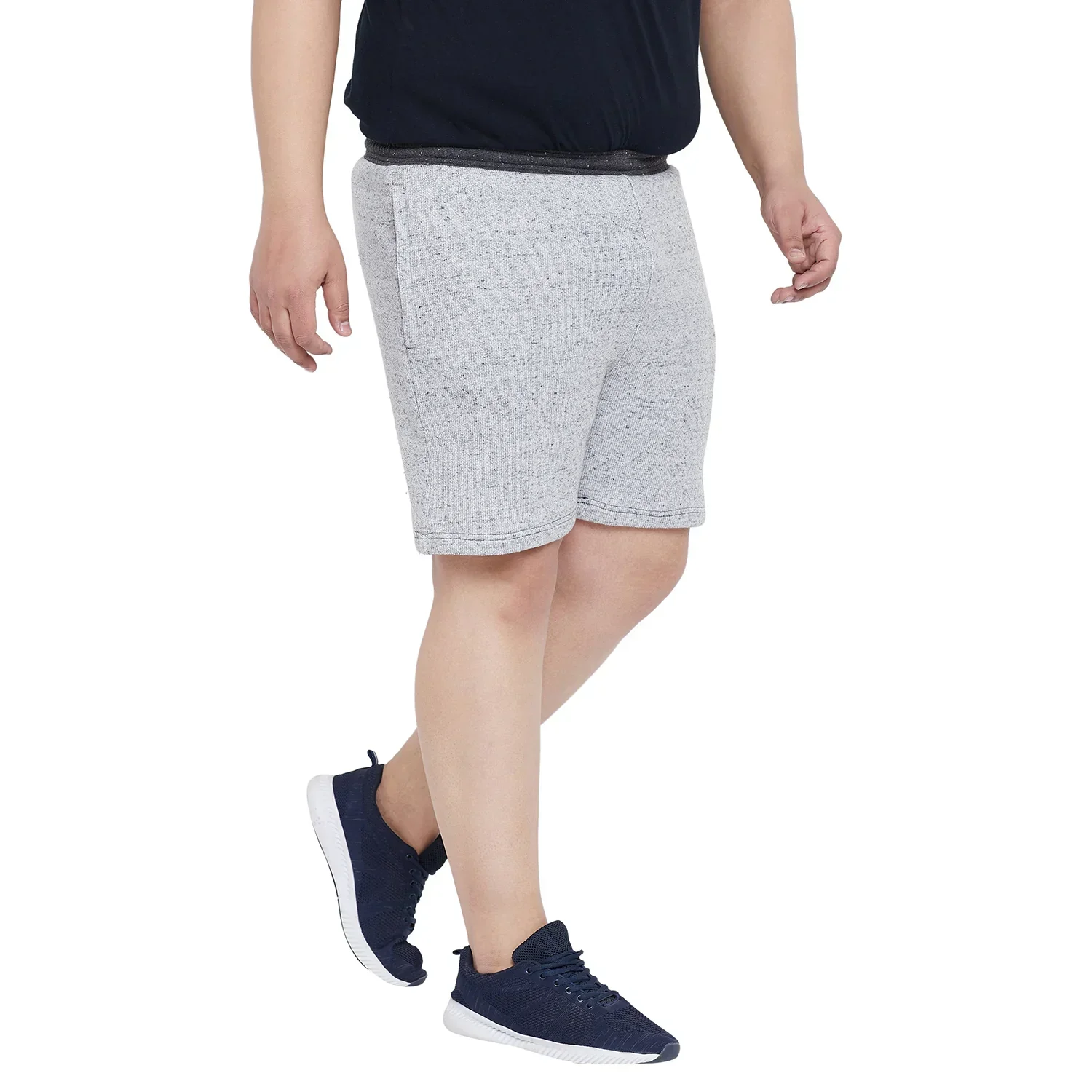 Men Plus Size Steel Solid Shorts - Image 4