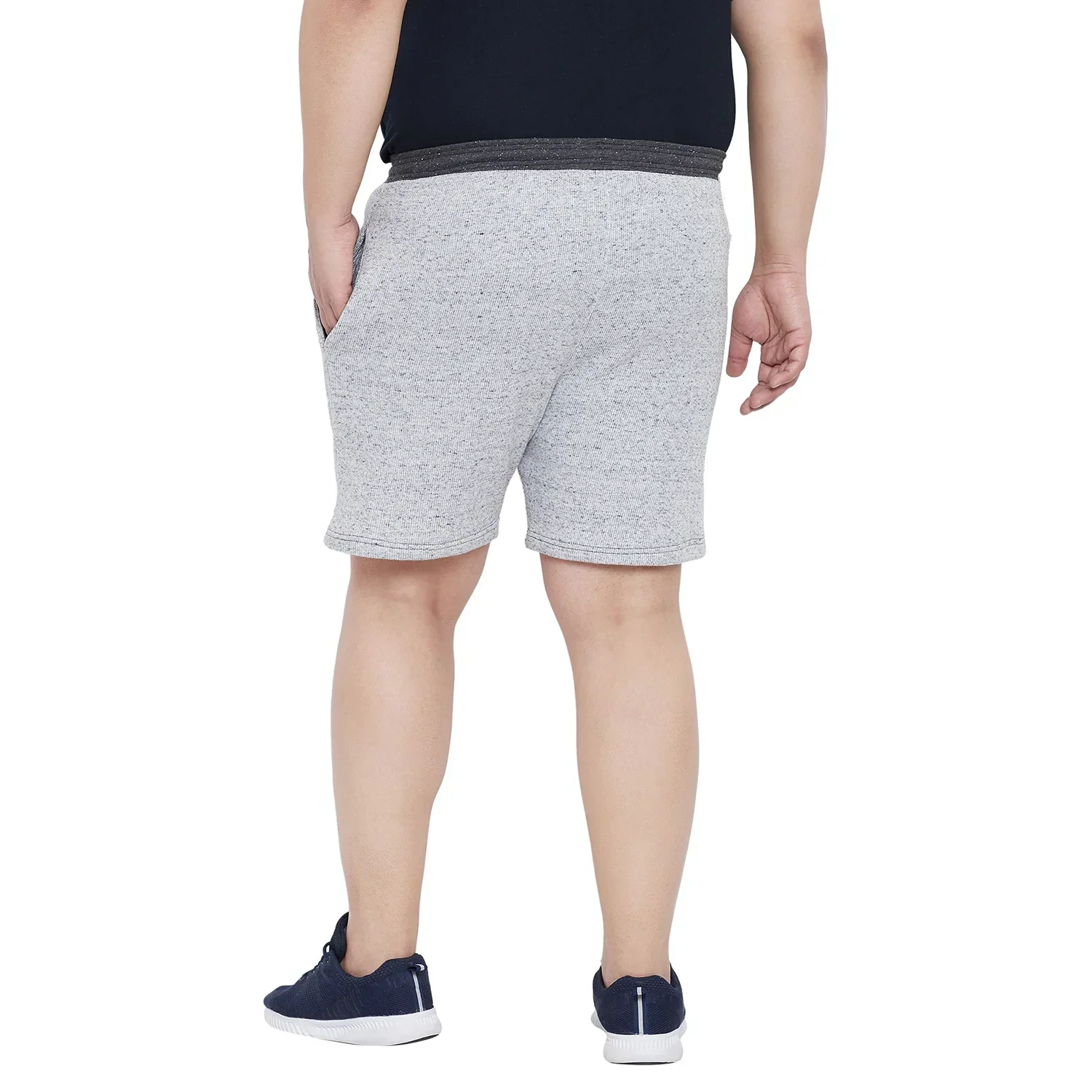 Men Plus Size Steel Solid Shorts - Image 5
