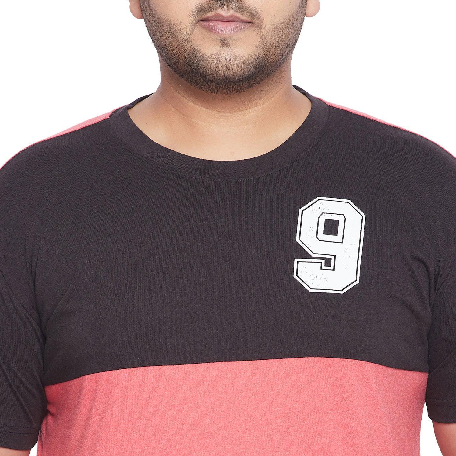 Men Plus Size Swayer Colorblock Round Neck Tshirt - Image 6