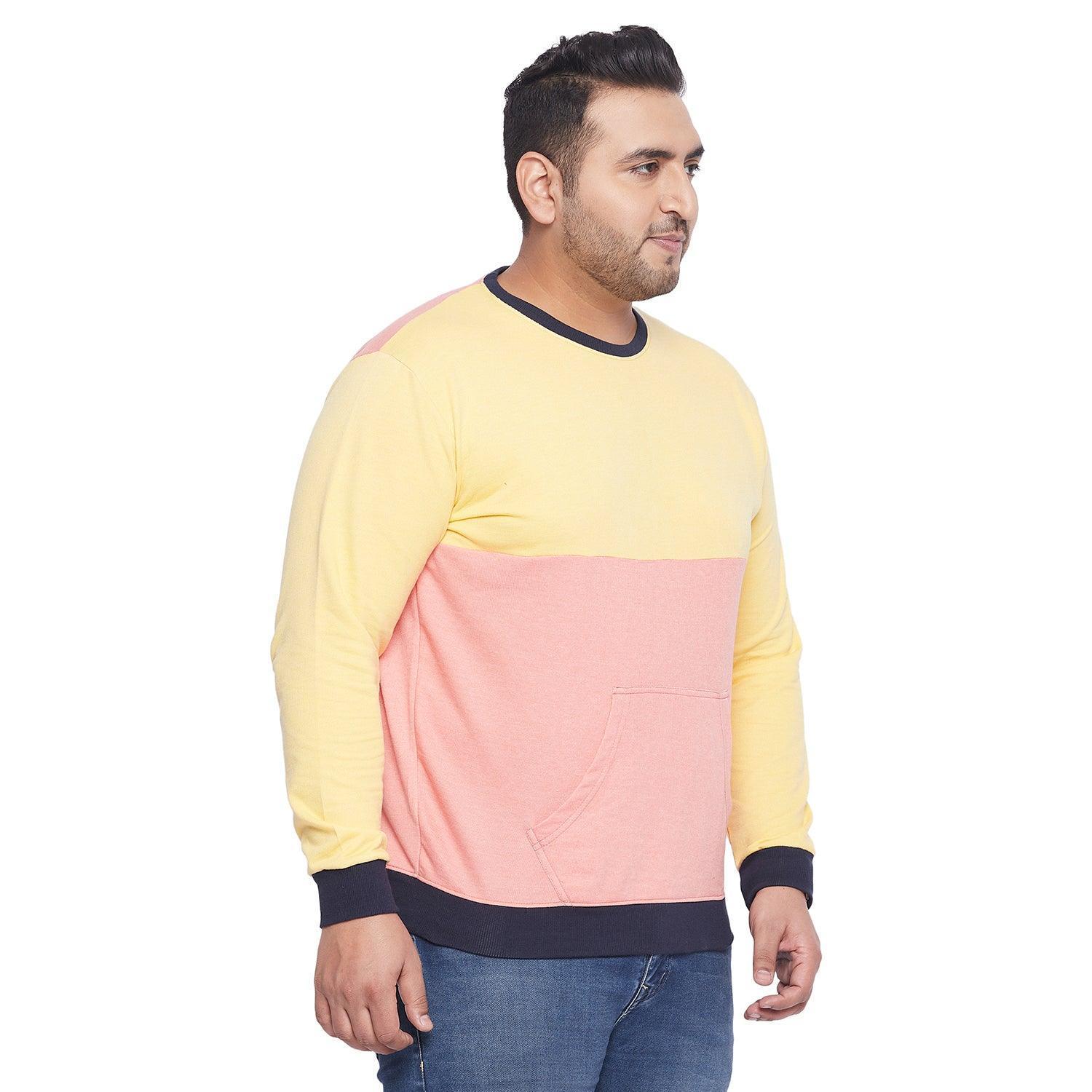Men Plus Size Tedybru Colorblock Sweatshirt - Image 4