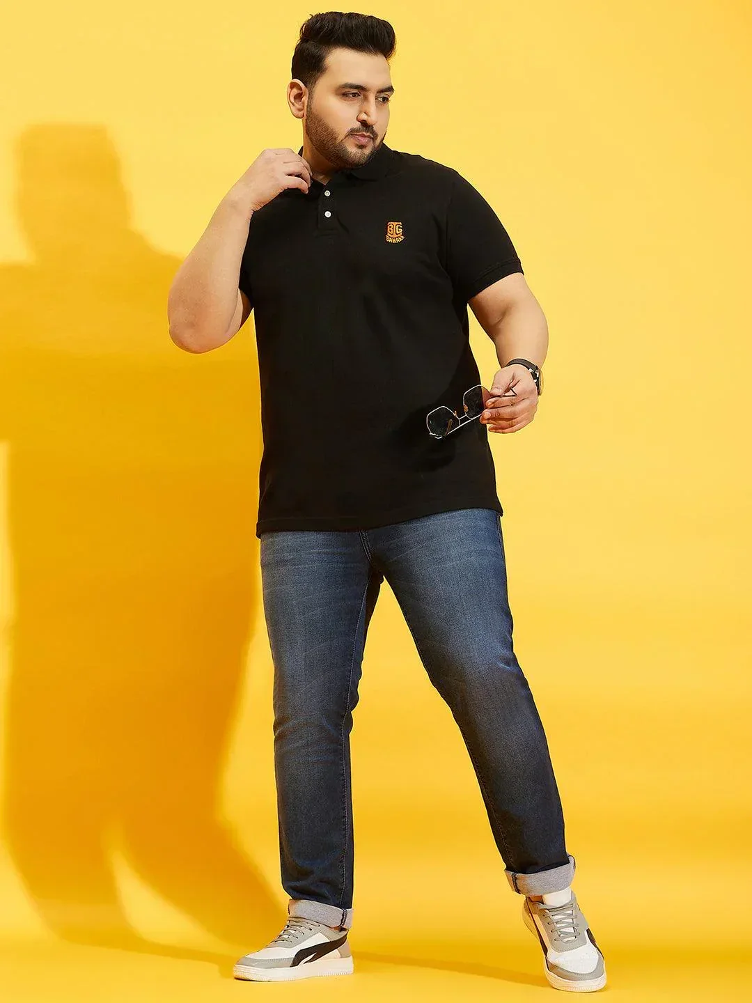 Men Plus Size Tim-B Solid Polo Tshirt - Image 4