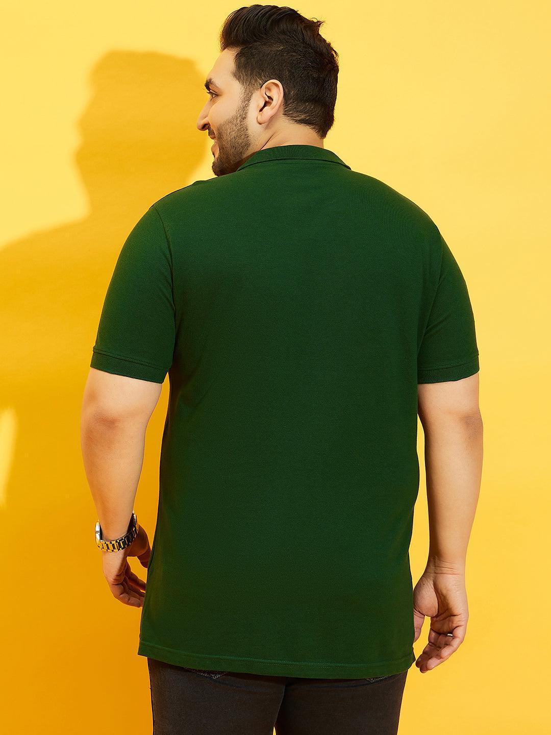 Men Plus Size Tim-BG Solid Polo Tshirt - Image 6