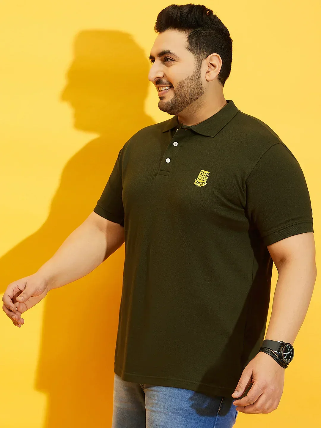 Men Plus Size TIM-OL Solid Polo Tshirt - Image 4