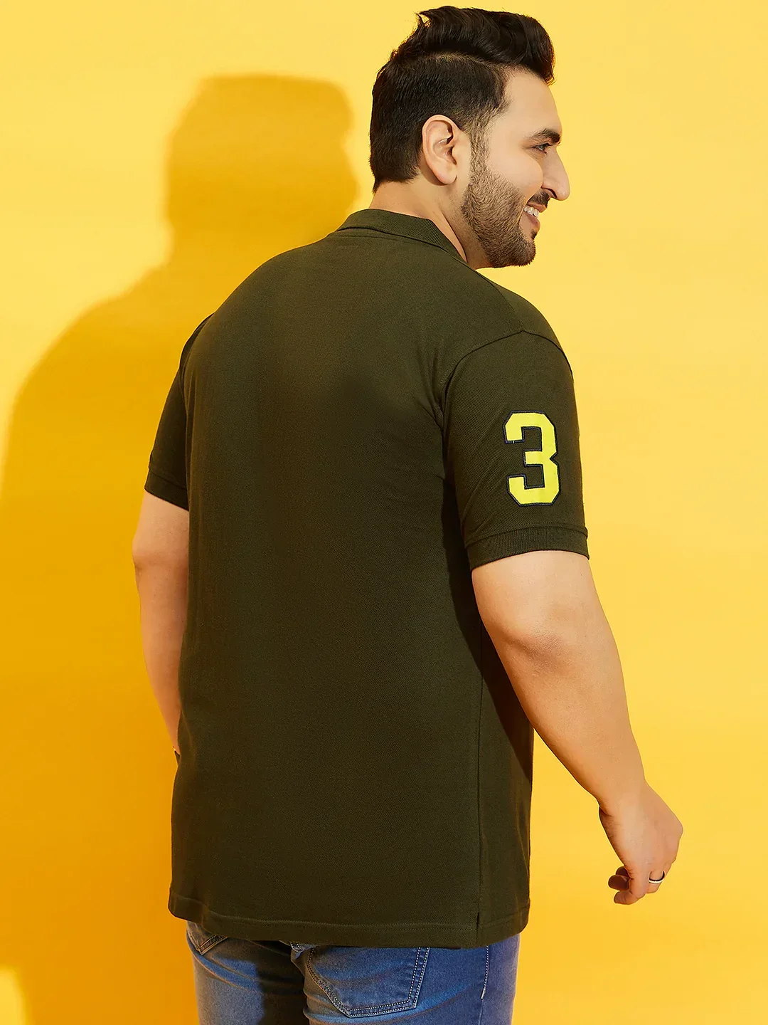 Men Plus Size TIM-OL Solid Polo Tshirt - Image 6
