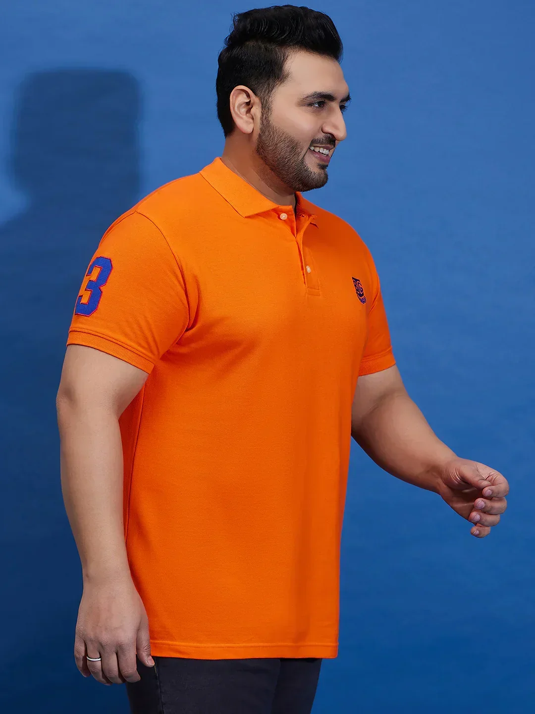 Men Plus Size TIM-O Solid Polo Tshirt - Image 4