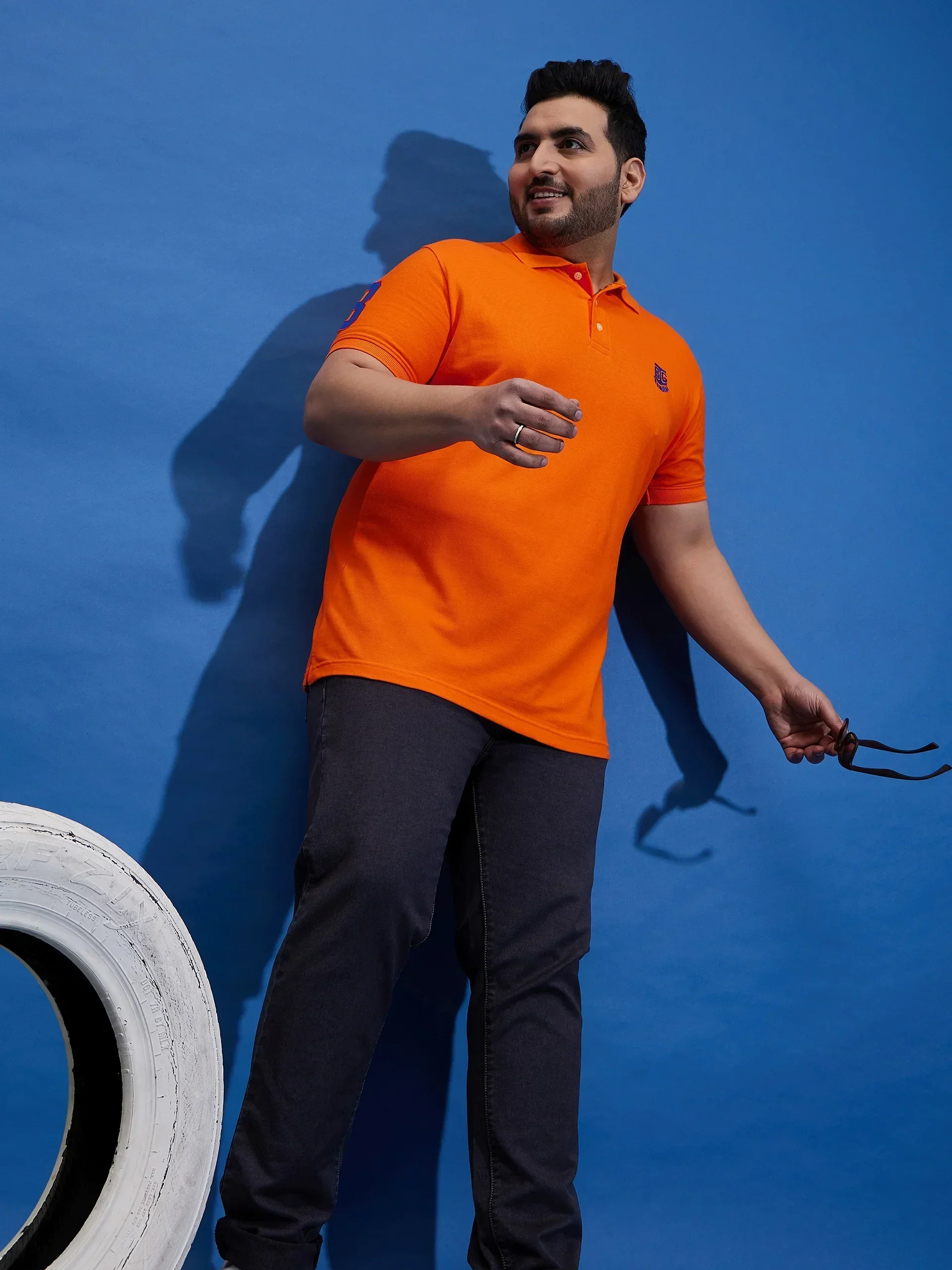 Men Plus Size TIM-O Solid Polo Tshirt - Image 7
