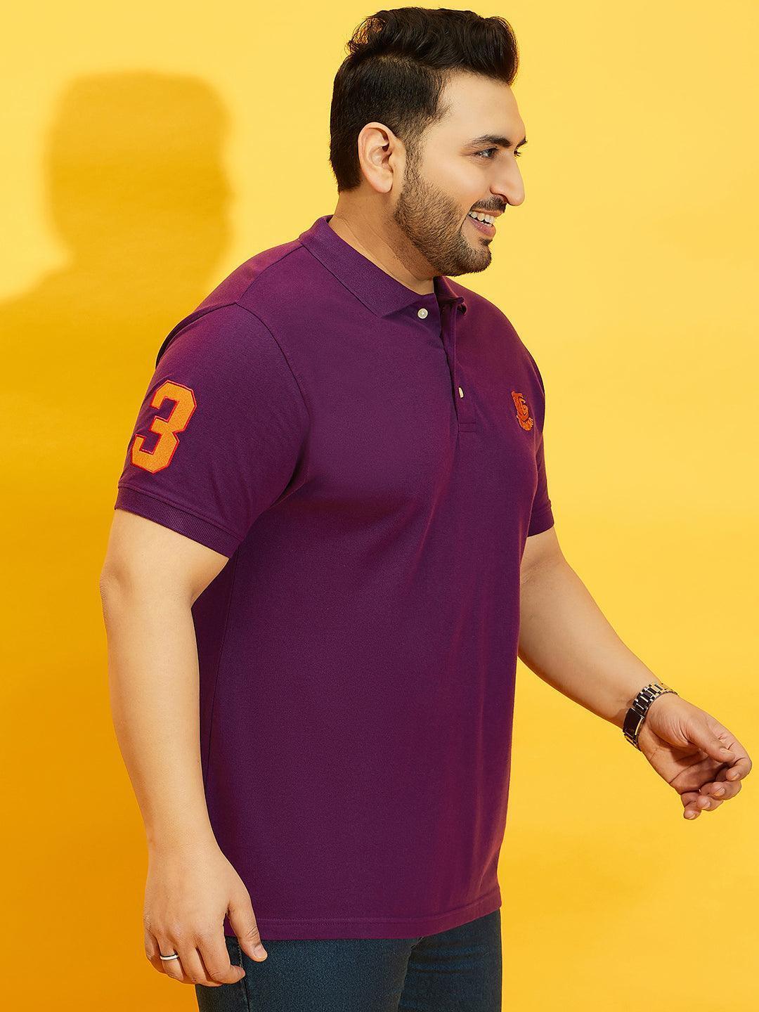 Men Plus Size TIM-PR Solid Polo Tshirt - Image 5