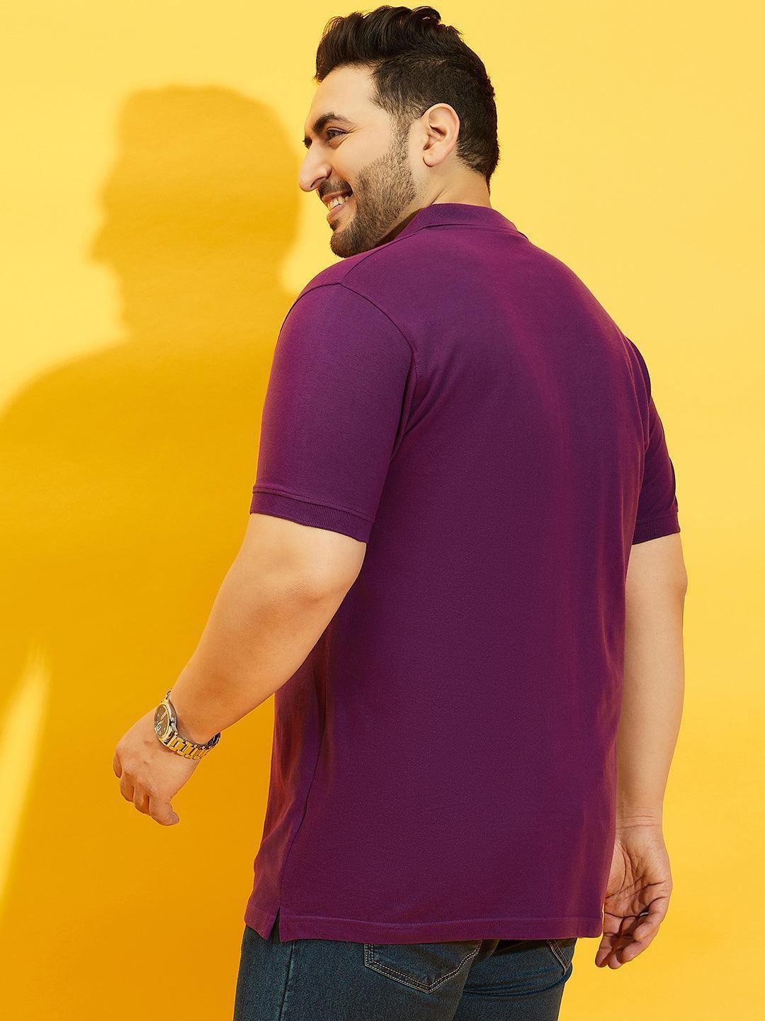 Men Plus Size TIM-PR Solid Polo Tshirt - Image 6