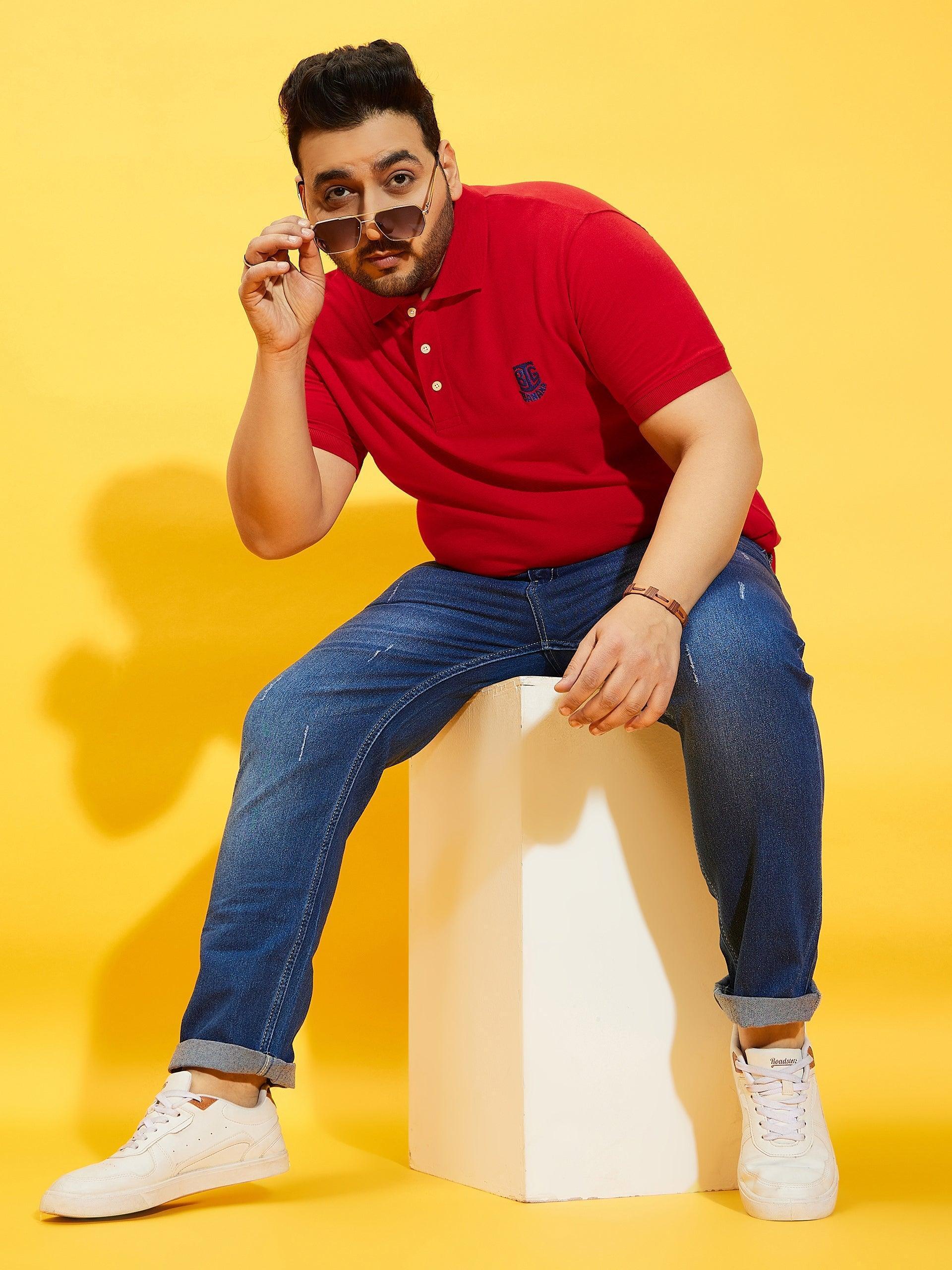 Men Plus Size Tim-R Solid Polo Tshirt - Image 3