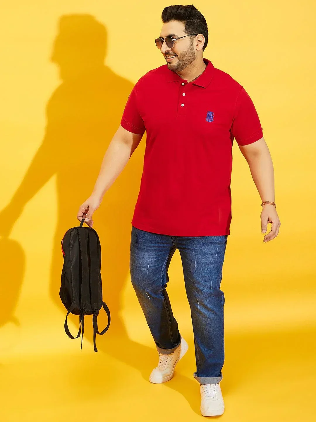 Men Plus Size Tim-R Solid Polo Tshirt - Image 5