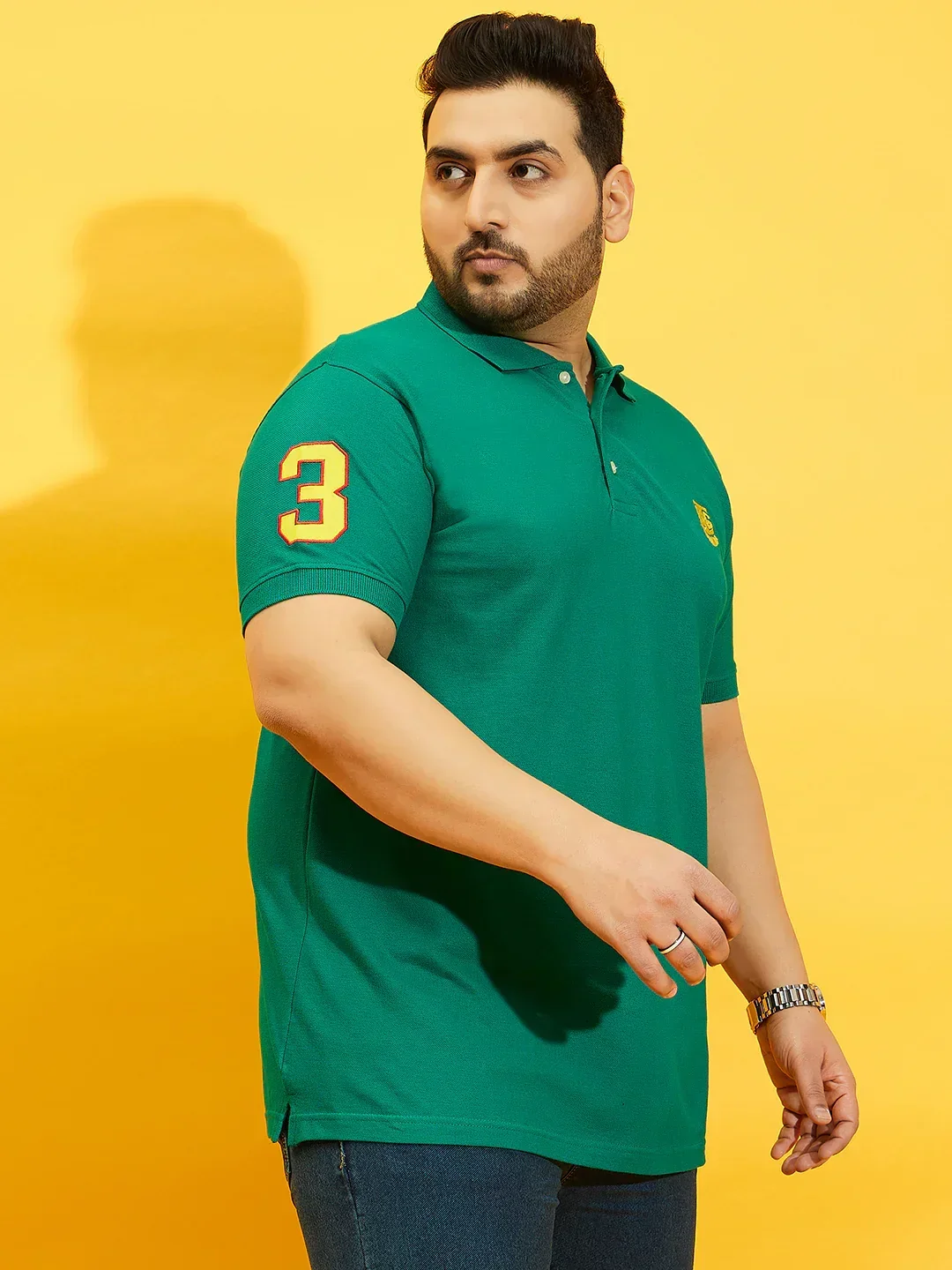 Men Plus Size TIM-SG Solid Polo Tshirt - Image 5