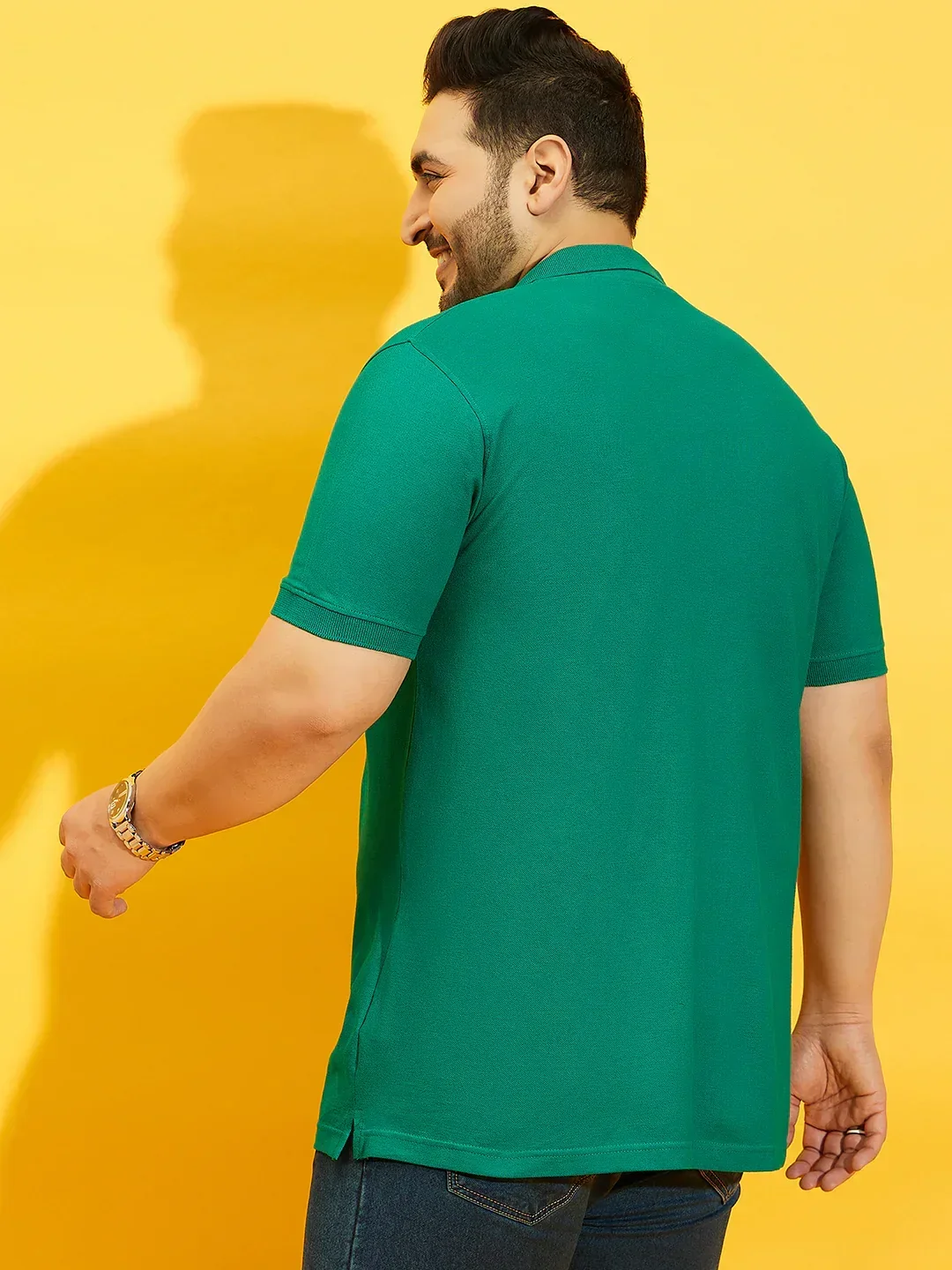 Men Plus Size TIM-SG Solid Polo Tshirt - Image 6