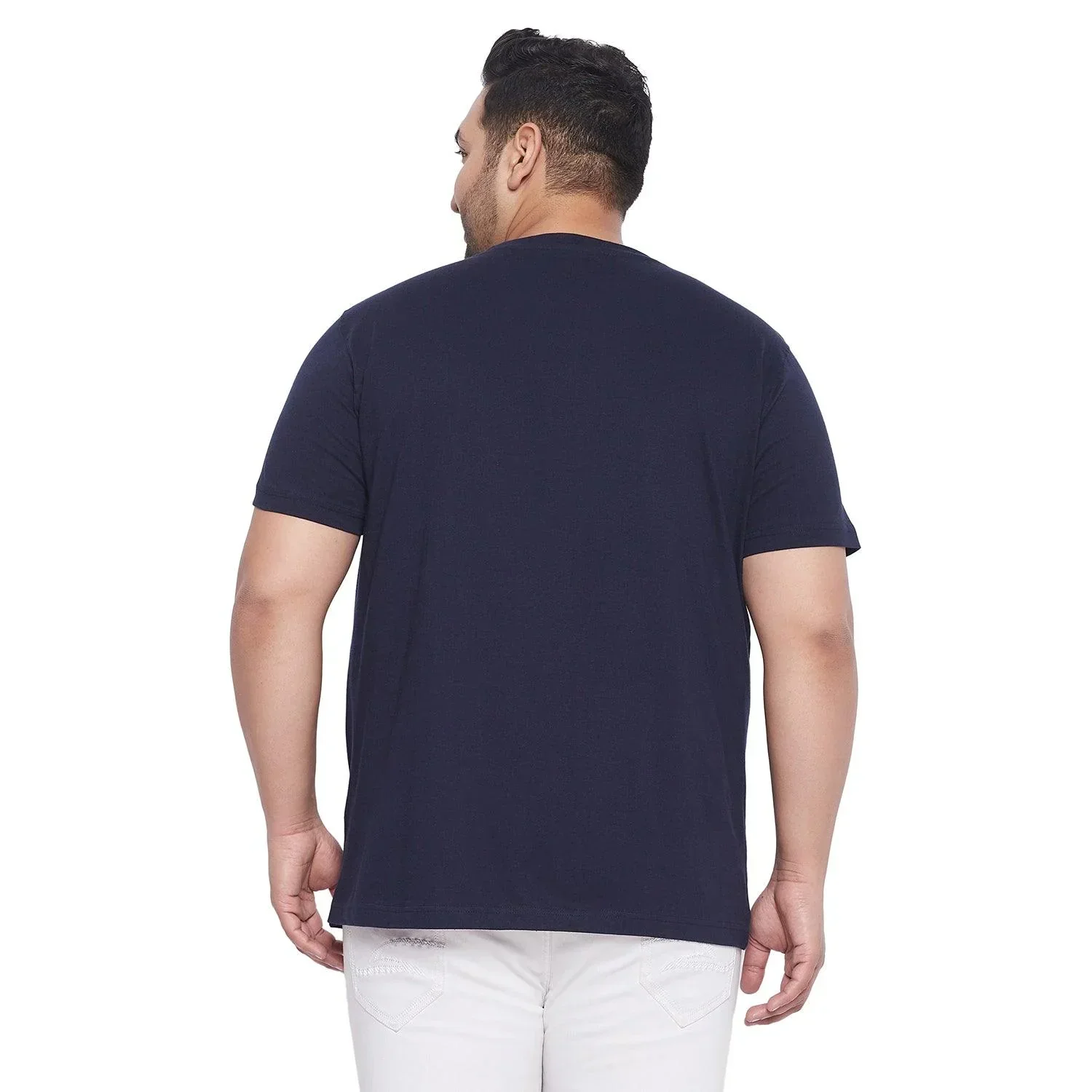 Men Plus Size Watt Printed Round Neck Tshirt - Image 5